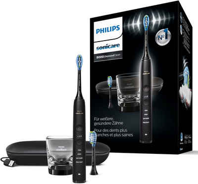 Philips Sonicare Elektrische Zahnbürste DiamondClean 9000 HX9913/18, Aufsteckbürsten: 2 St., mit integriertem Drücksensor, 4 Putzprogramme und 3 Intensitätsstufen