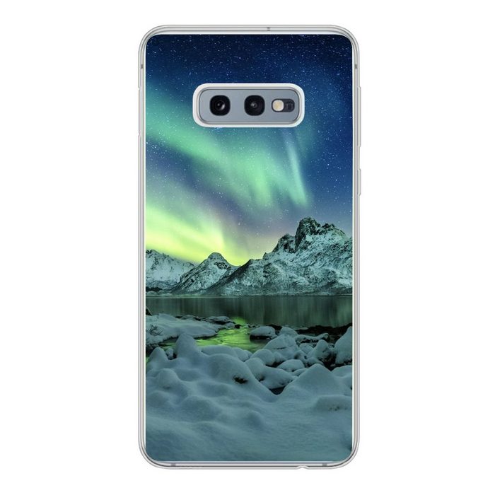 MuchoWow Handyhülle Meer - Eis - Nordlicht - Winter - Natur Phone Case Handyhülle Samsung Galaxy S10e Silikon Schutzhülle VZ11135