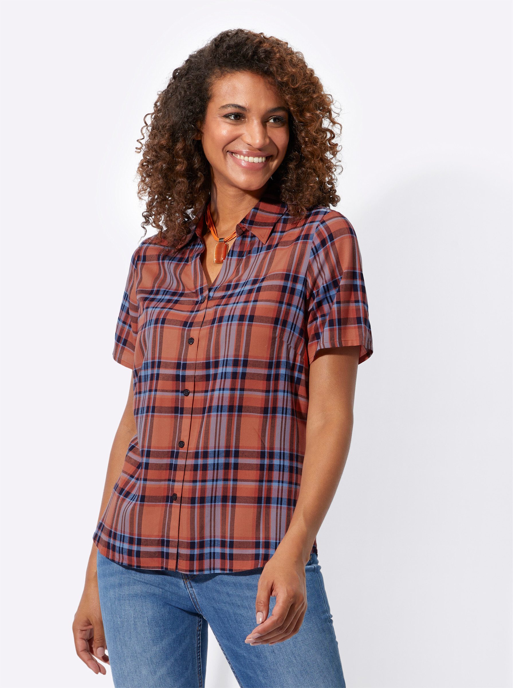 Klassische Bluse Karobluse