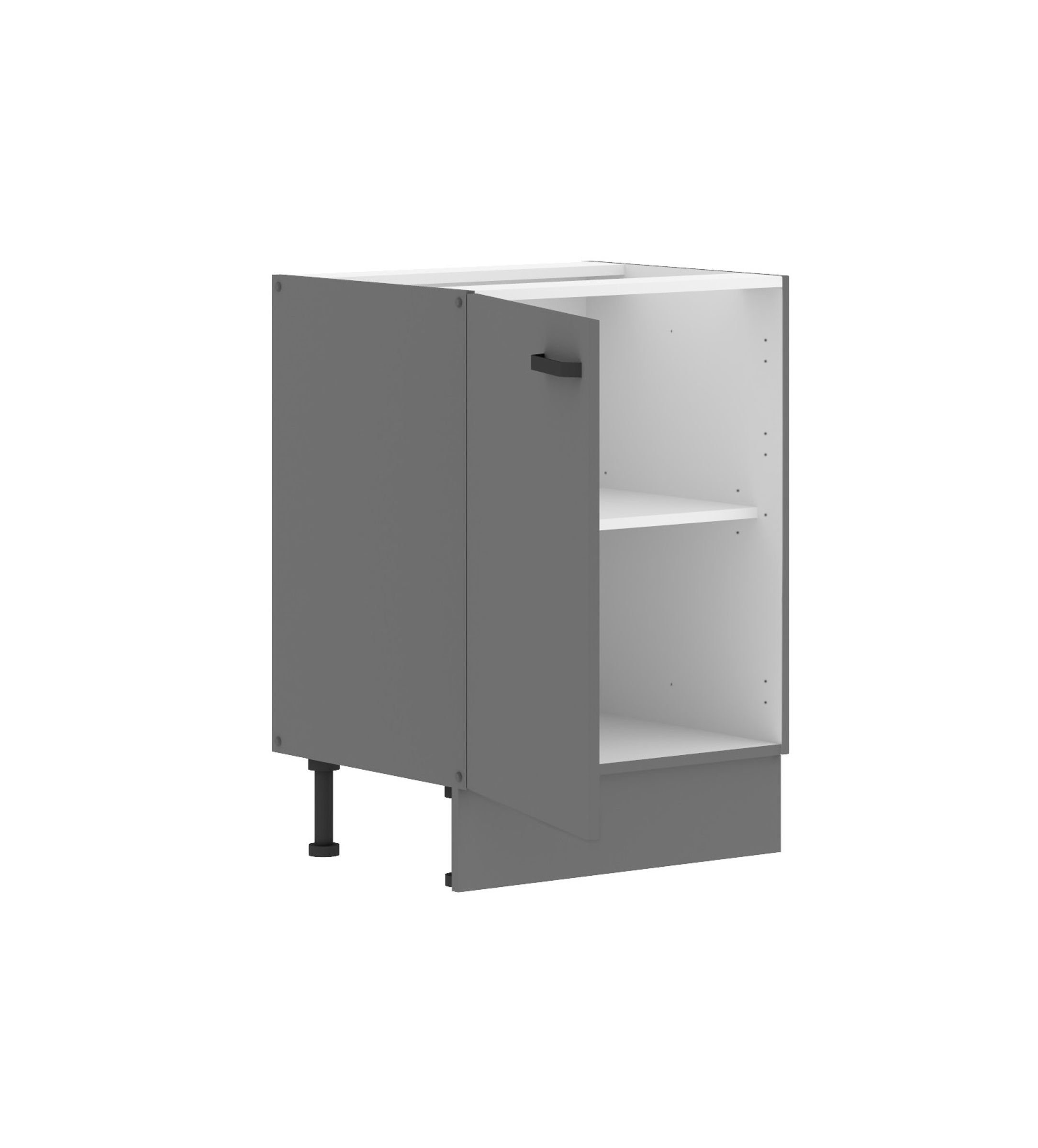 Küchen-Preisbombe Unterschrank 60 cm Küche NESSA Anthrazit Küchenzeile Küch günstig online kaufen