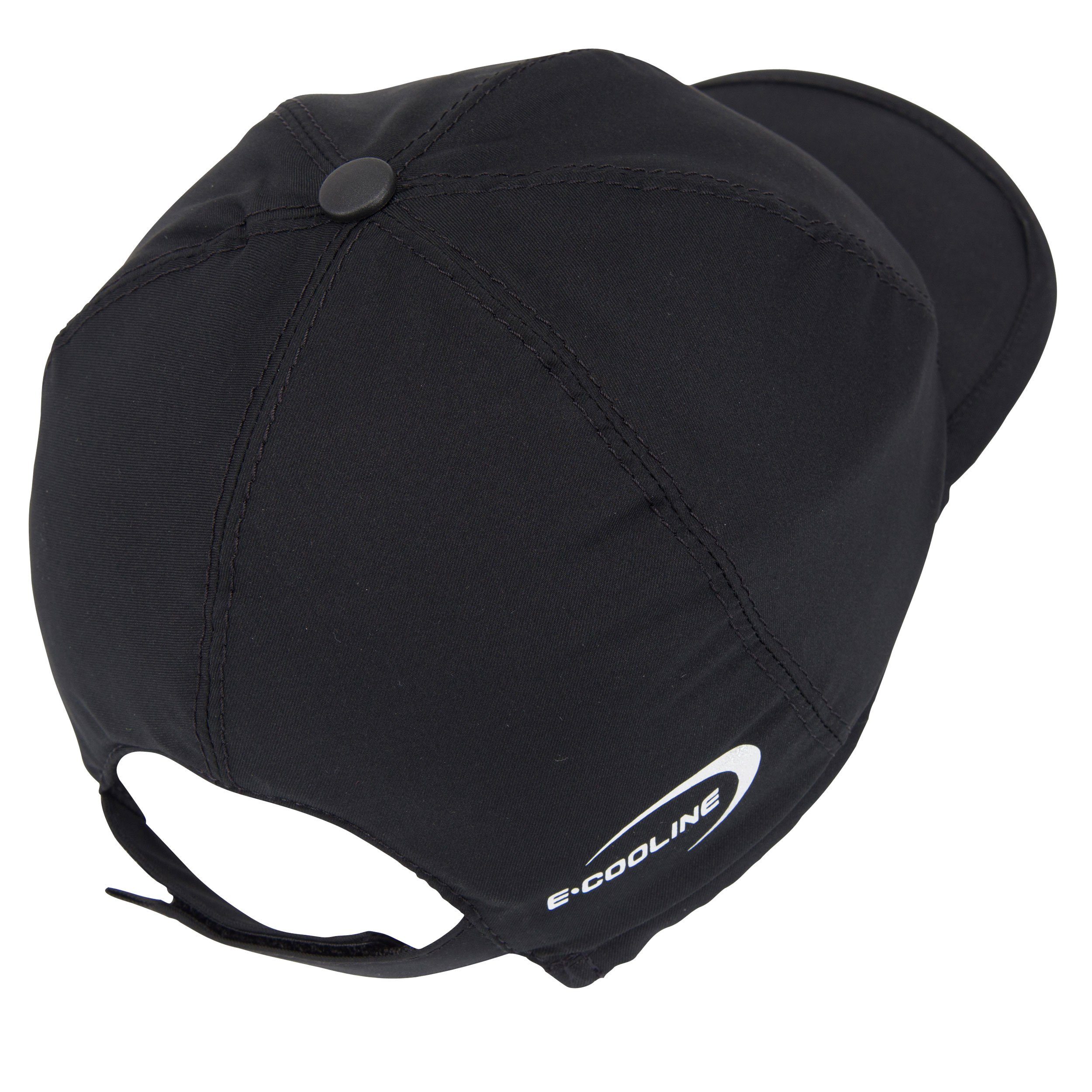 Kühlung - Klimaanlage Mütze - mit Wasser durch Anziehen Schwarz zum kühlende E.COOLINE Cap Aktivierung aktiv Baseball