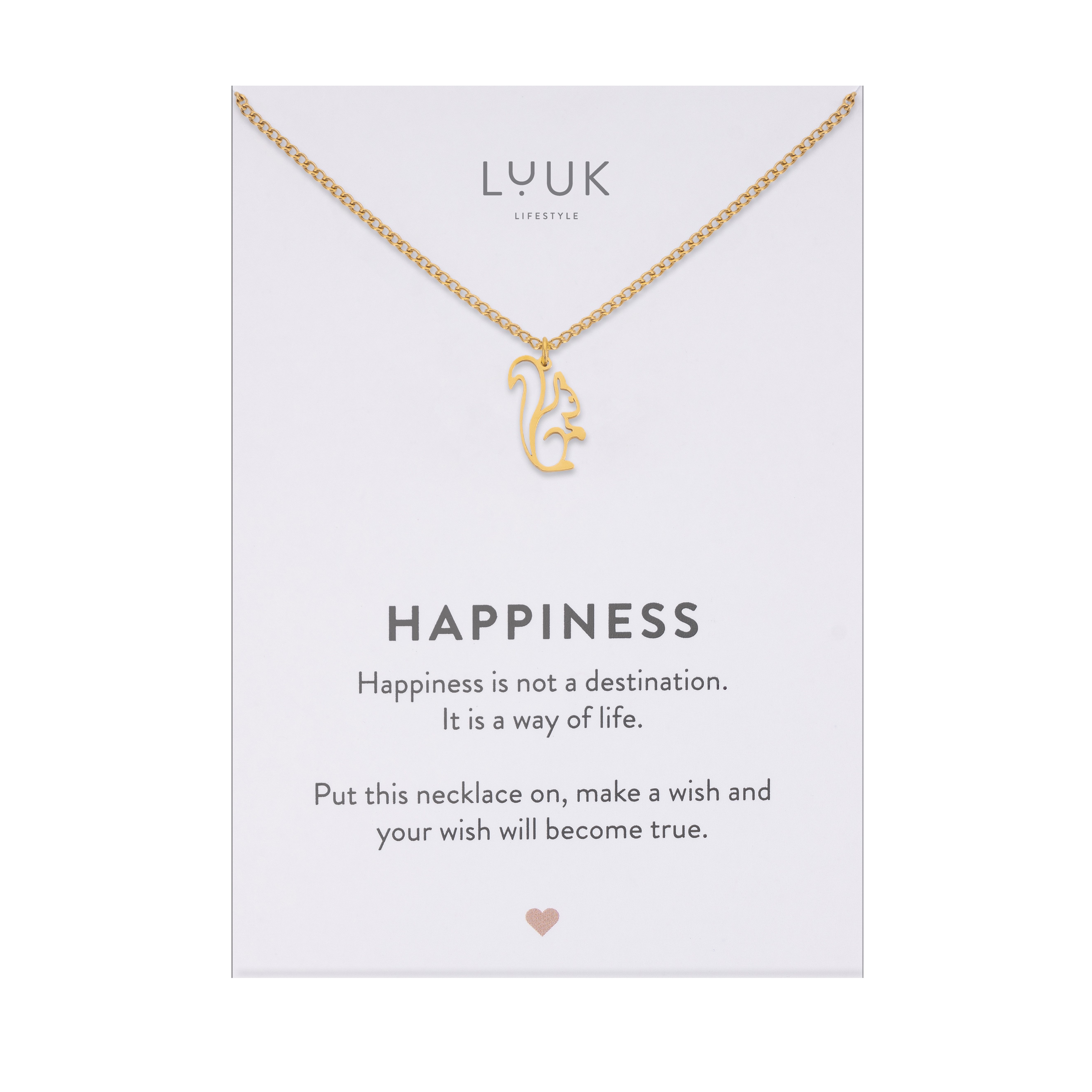 LUUK LIFESTYLE Kette mit Anhänger Eichhörnchen, günstig online kaufen