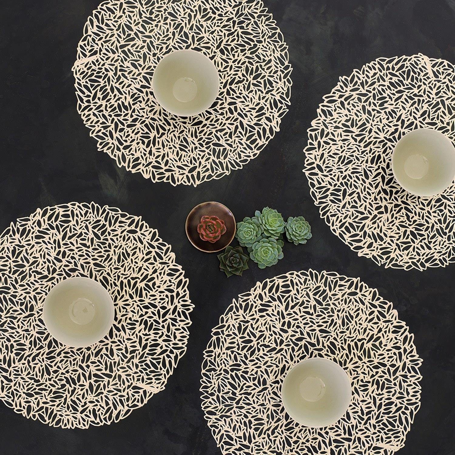 Chilewich Platzset Pressed Vinyl Petal Round günstig online kaufen