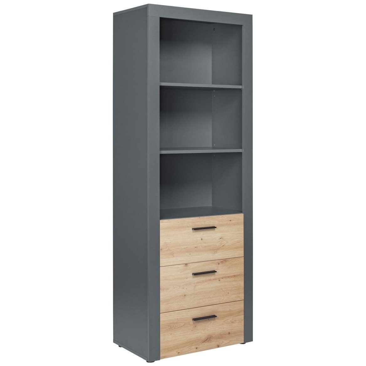 FURNARO Standregal, Hochregal, Standschrank, Bücherregal