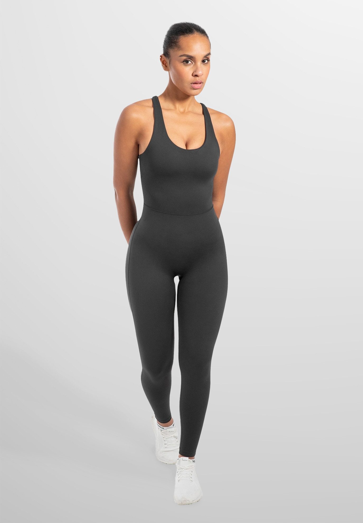 Smilodox Jumpsuit Ilva, ärmelloser Einteiler lang, Overall mit Shaped Fit a günstig online kaufen