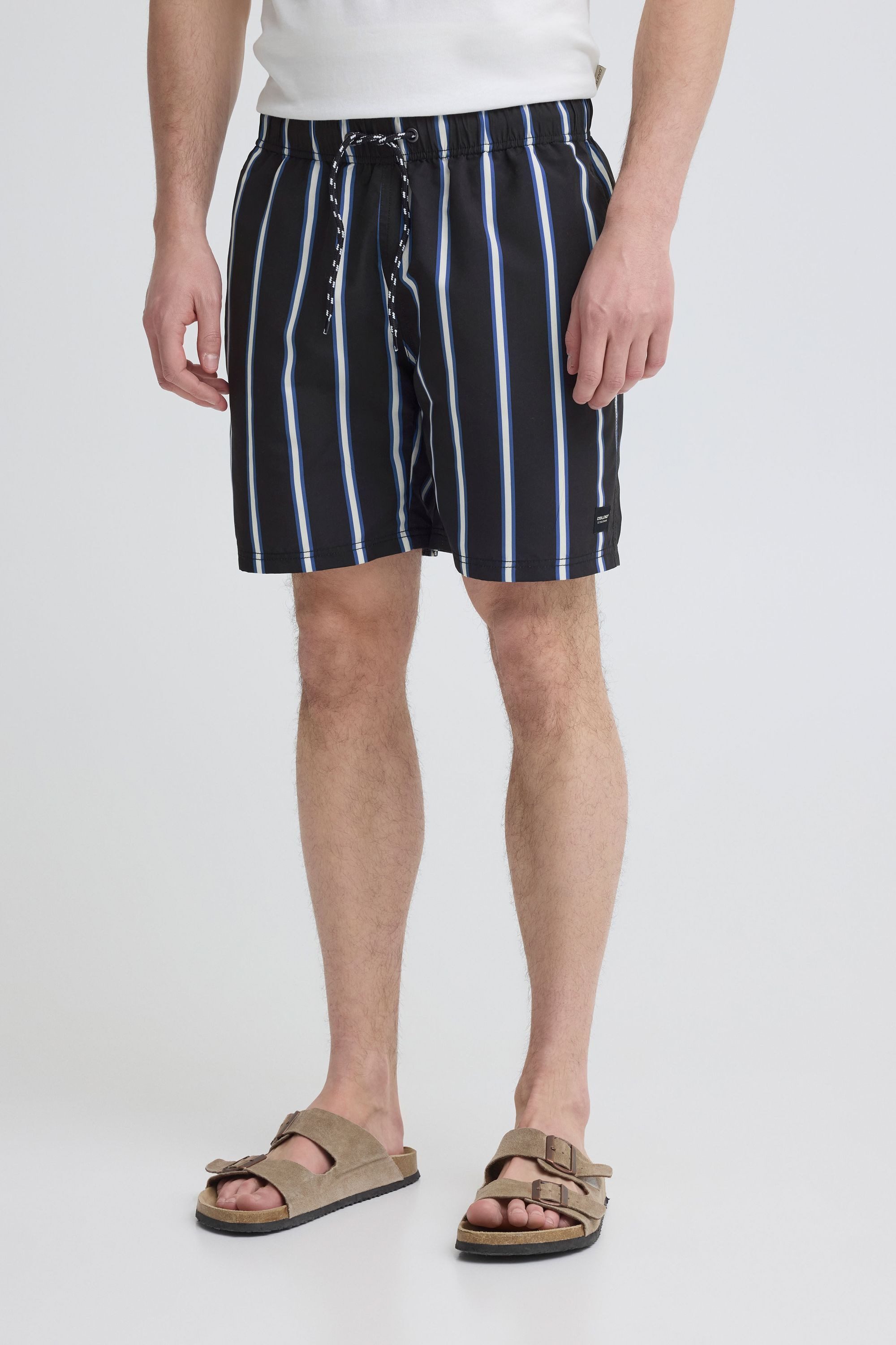 Blend Badeshorts BHRick Gestreifte Badehose mit Taschen