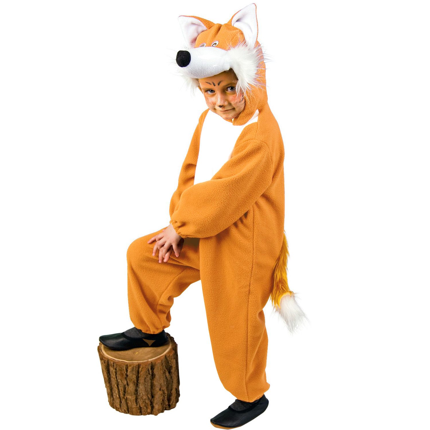 Festartikel Müller GmbH Kostüm Foxy Fleece-Overall mit Fuchskapuze