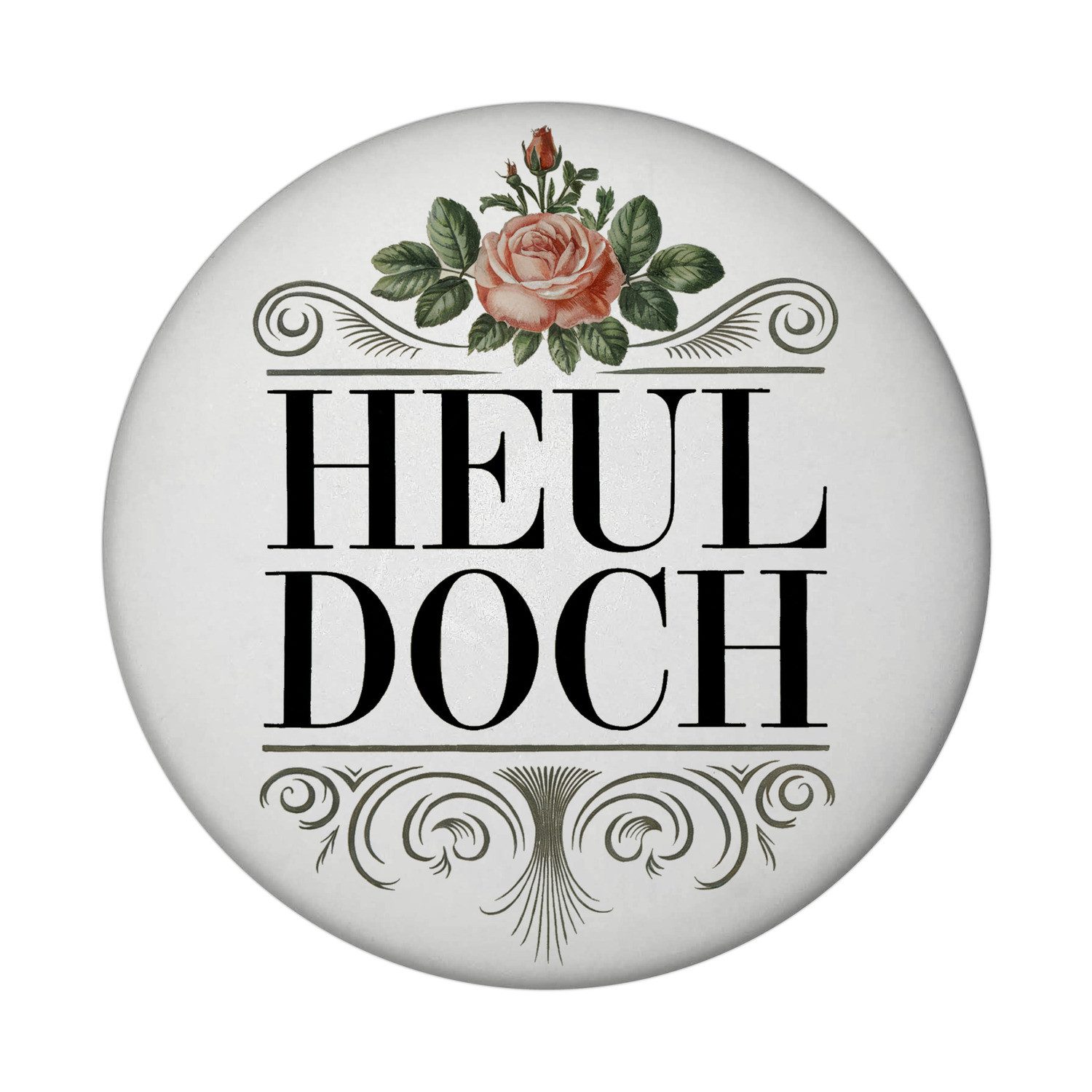 Magnet Heul doch Rose Magnet mit Flaschenöffner Rosendekor