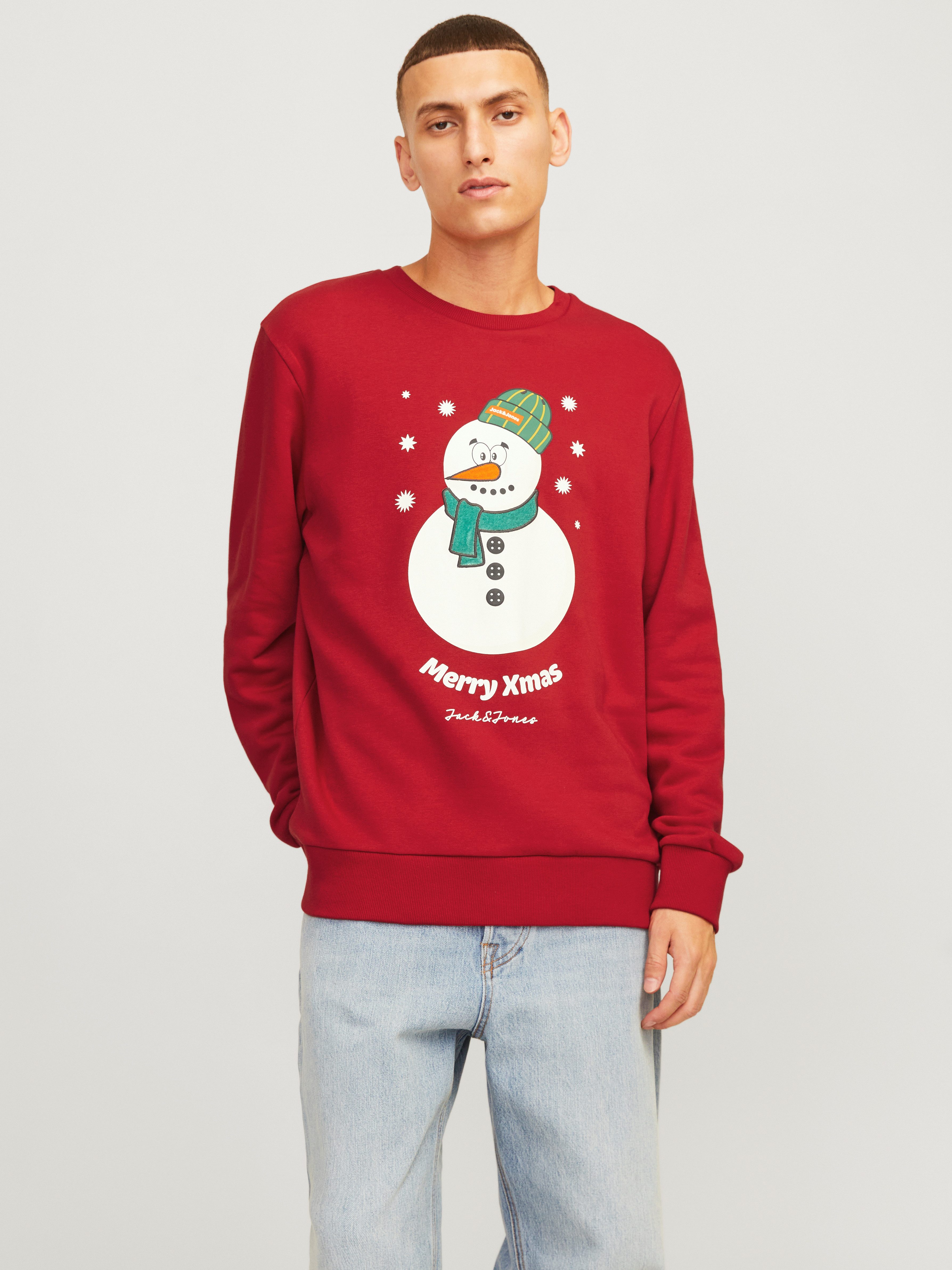 Sweatshirt JJXMAS JOLLY SWEAT CREW NECK