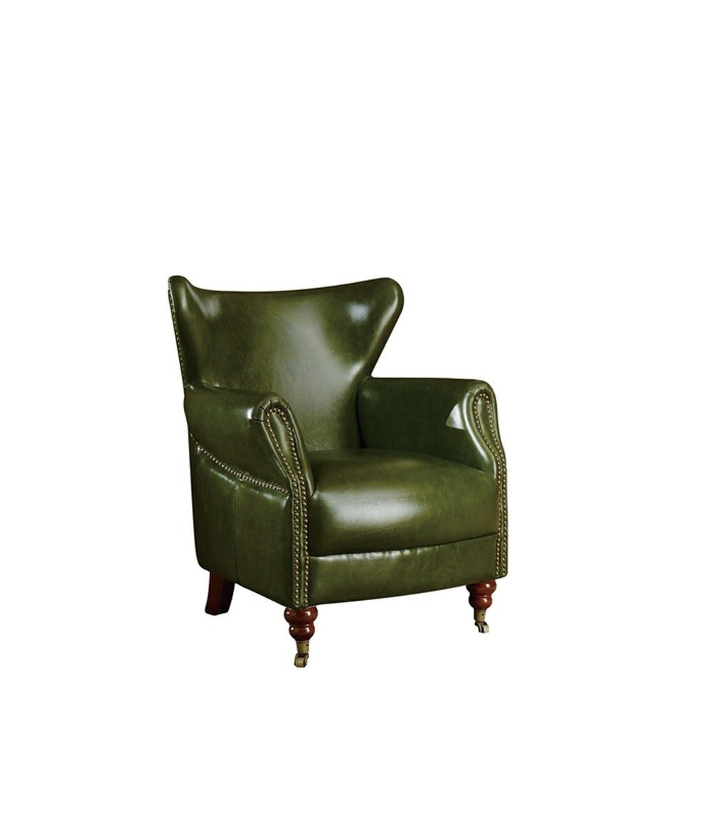 JVmoebel Chesterfield-Sessel Echtleder Sessel Braun – Klassischer Einsitzer mit Wellenunterfederung (Packung, Relaxsessel), Made in Europa