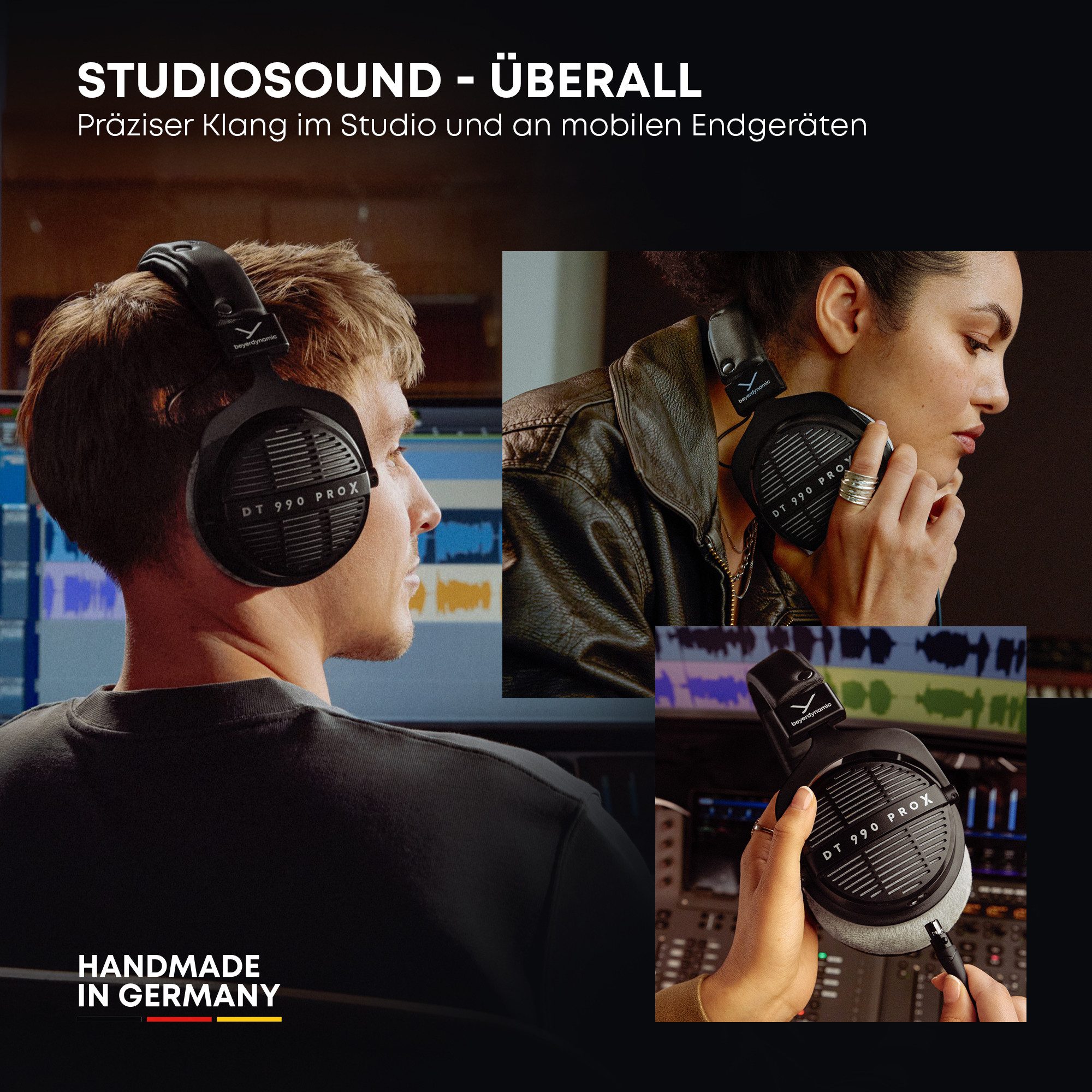beyerdynamic DT 990 PRO X Over-Ear-Kopfhörer (Keine Sprachsteuerung, Ohrumschließender Studiokopfhörer, Made in Germany) – Bild 3 von 5