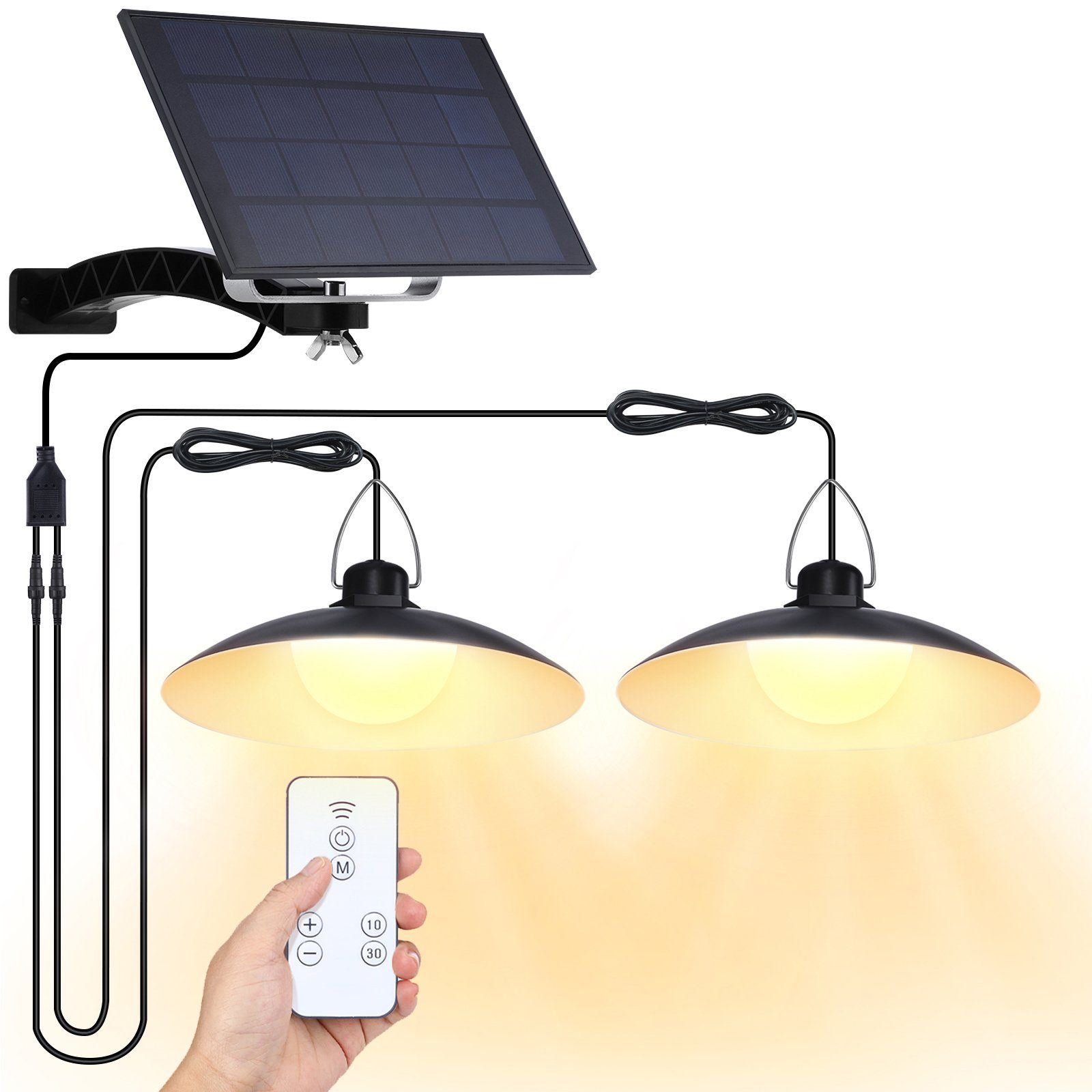 Rosnek Außen-Deckenleuchte Outdoor Solar Pendant Lights günstig online kaufen