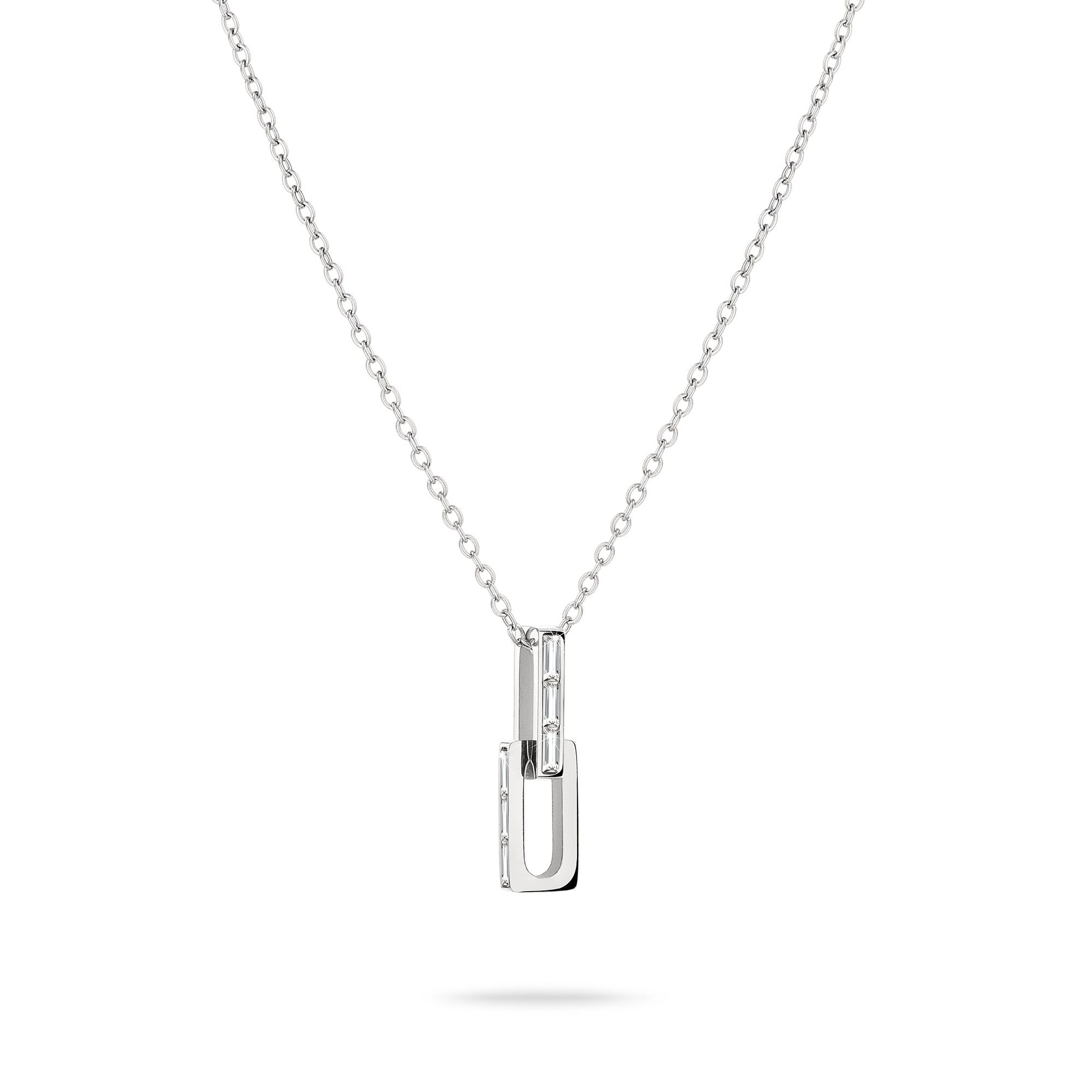 Liebeskind Berlin Kette mit Anhänger Schmuck Edelstahl Halskette The Festive Mini Link Sparkle, mit Zirkonia (synth)