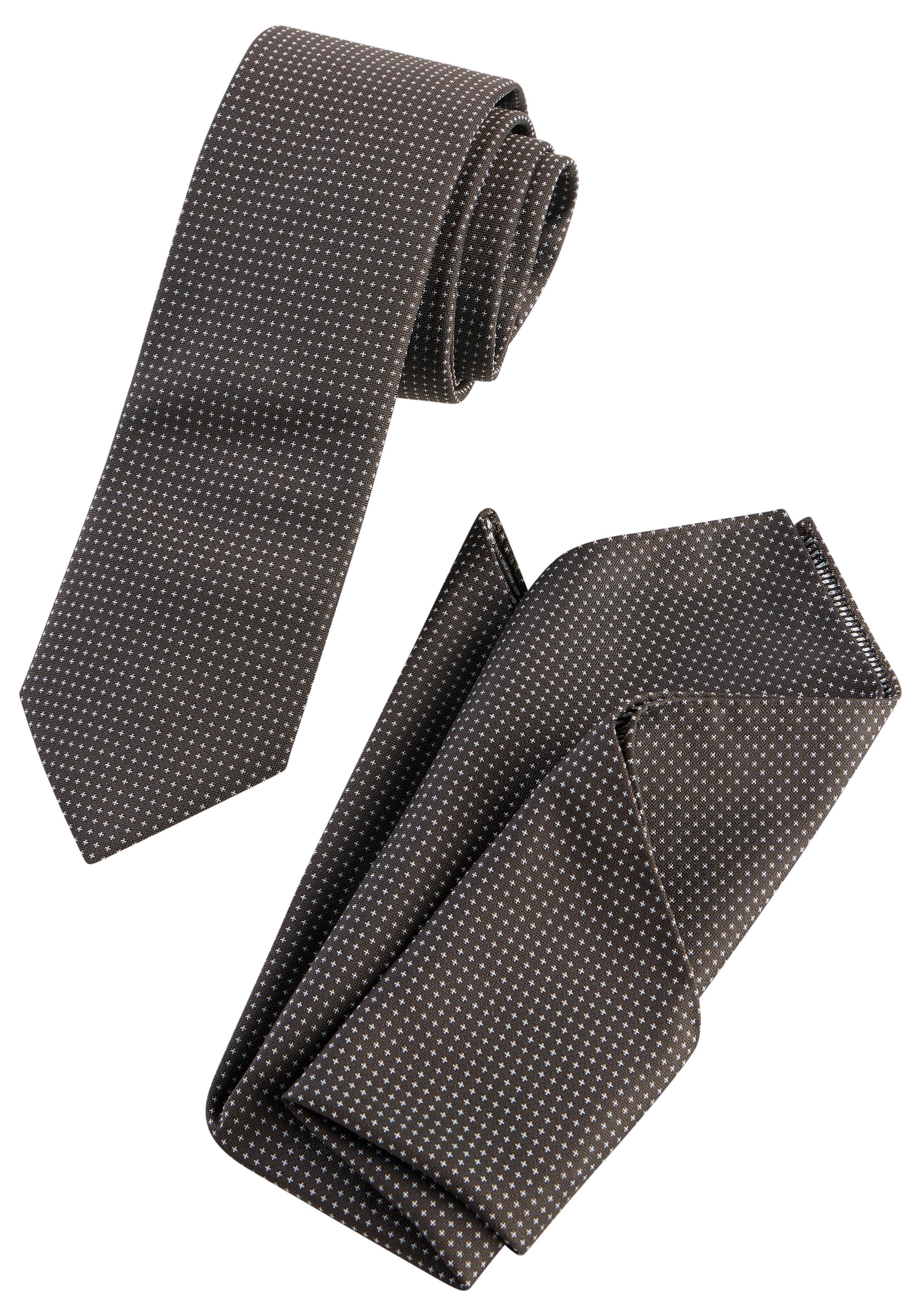 BOSS Krawatte H-SET TIE-PKT SQ (Set, 2-St) mit Einstecktuch, Geschenkset