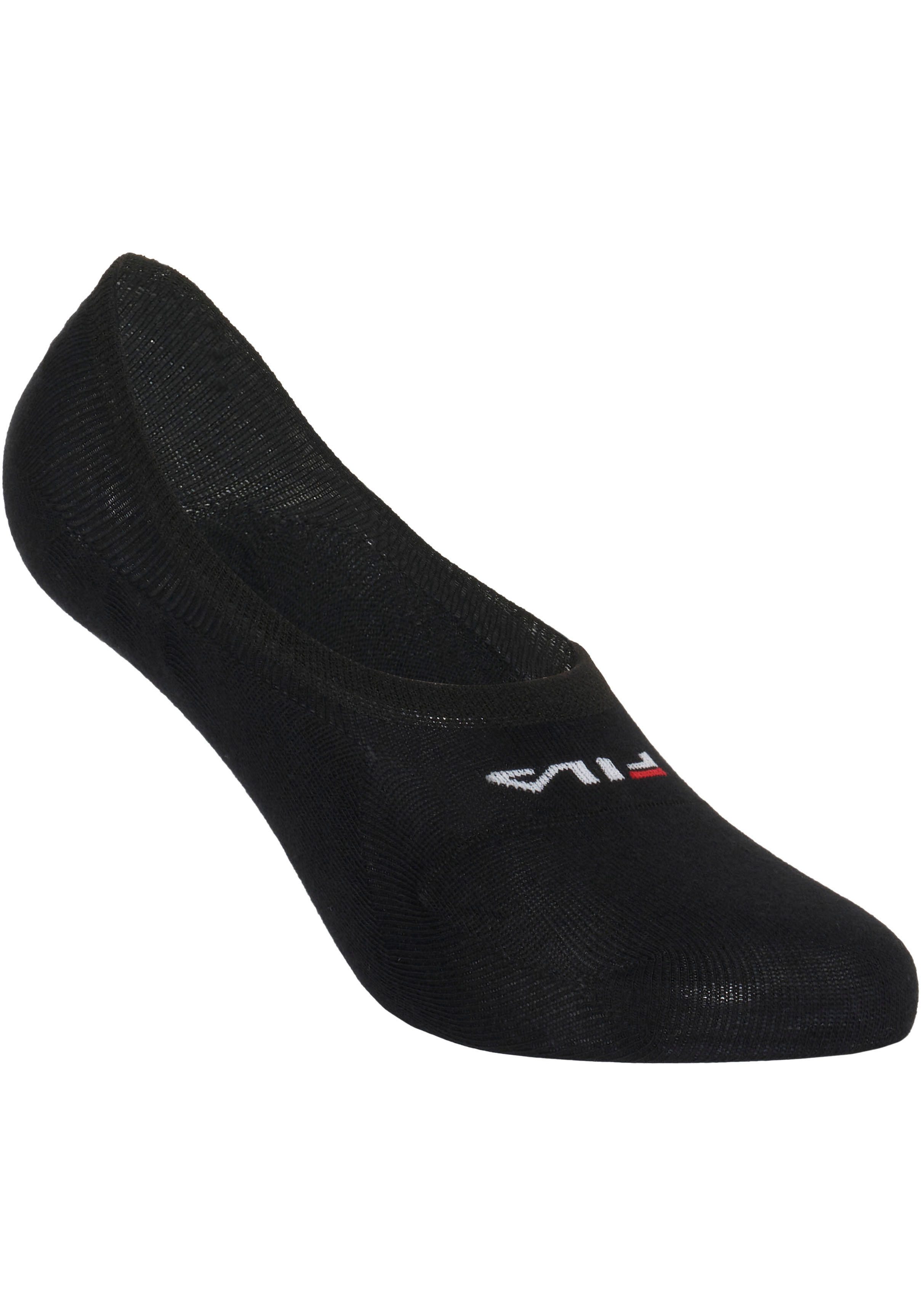 Fila Füßlinge UNISEX GHOST SOCKS (6 Paar) mit Logo-Schriftzug, Silikonstreifen an der Ferse für besseren Halt