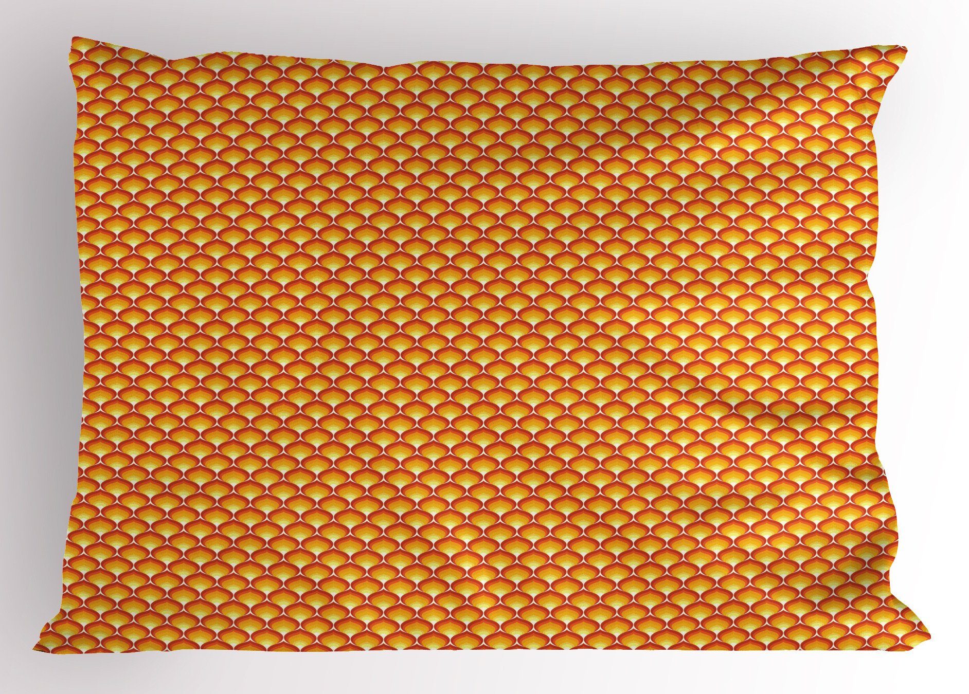 Kissenbezüge Dekorativer Standard King Size Gedruckter Kissenbezug, Abakuhaus (1 Stück), Abstrakt Tangerine Flammen-Muster