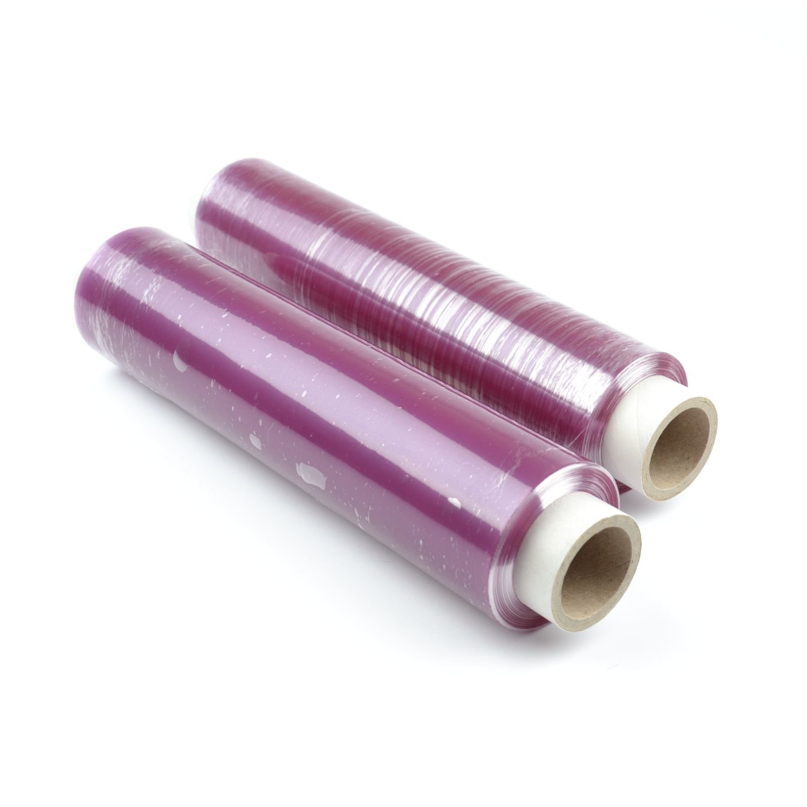 Folienrollen 4 Rollen PVC-Frischhaltefolie, lila (Breite 30 cm, 800 gr),  lebensmittelecht lose auf Rolle Folie violett