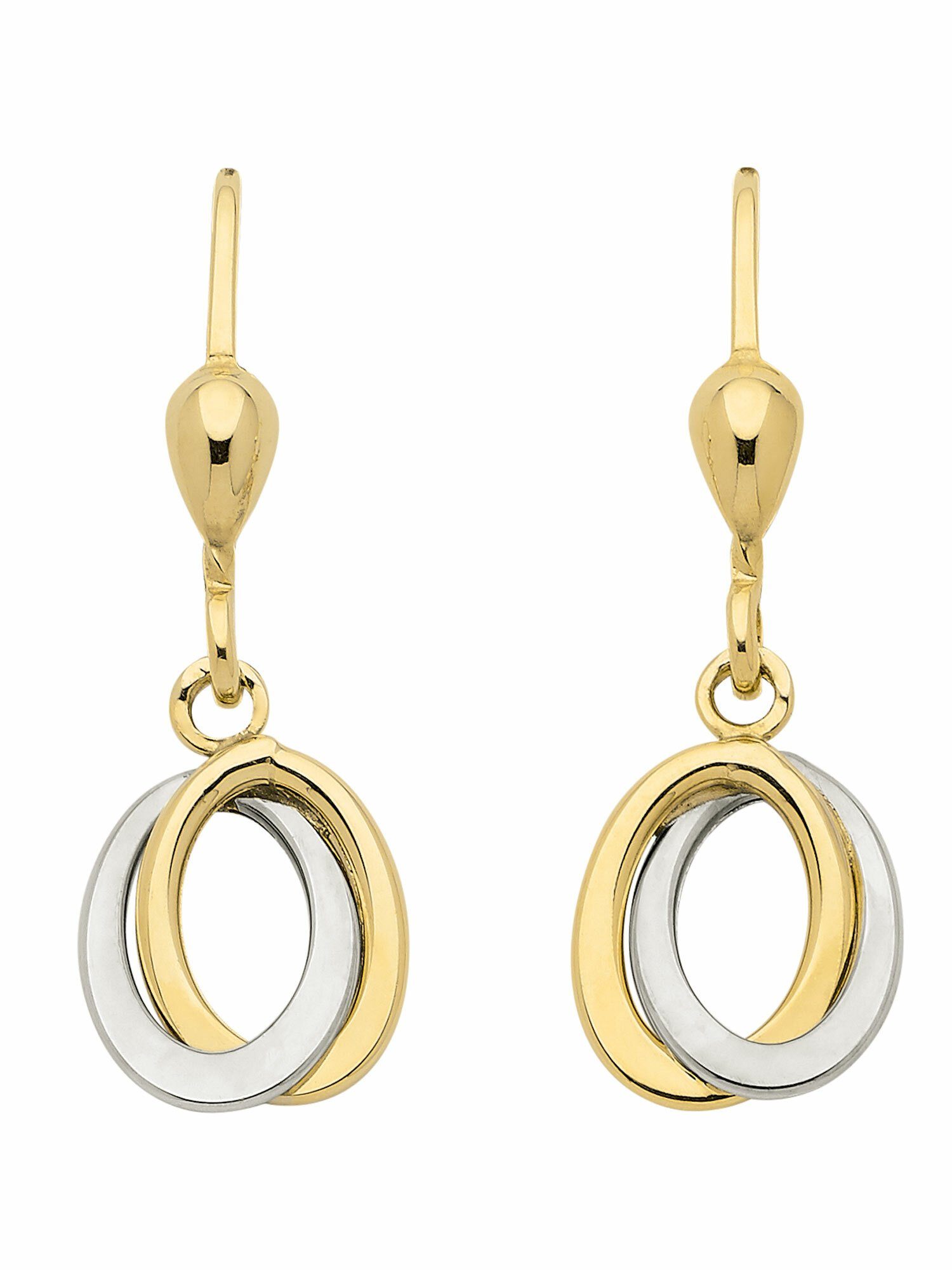Adelia´s Paar Ohrhänger 1 Paar 333 Gold Ohrringe / Ohrhänger, 333 Gold Goldschmuck für Damen