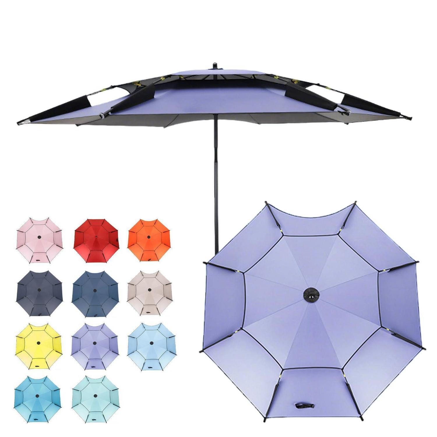 LuxusKollektion Sonnenschirm Strandschirm Lila 220cm