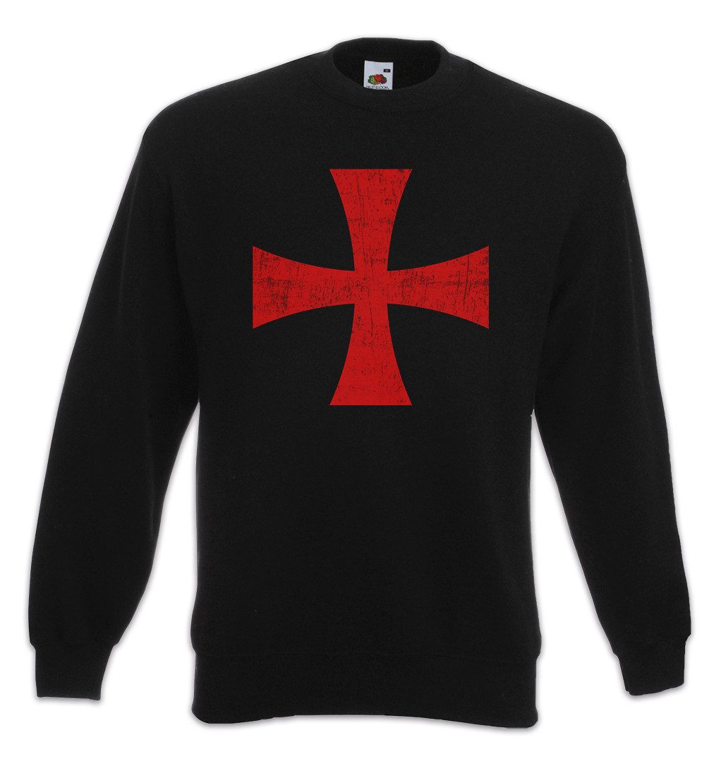 Sweatshirt Templar Cross I Sweatshirt Rotes Templer Orden Kreuz Templerorden Ordo