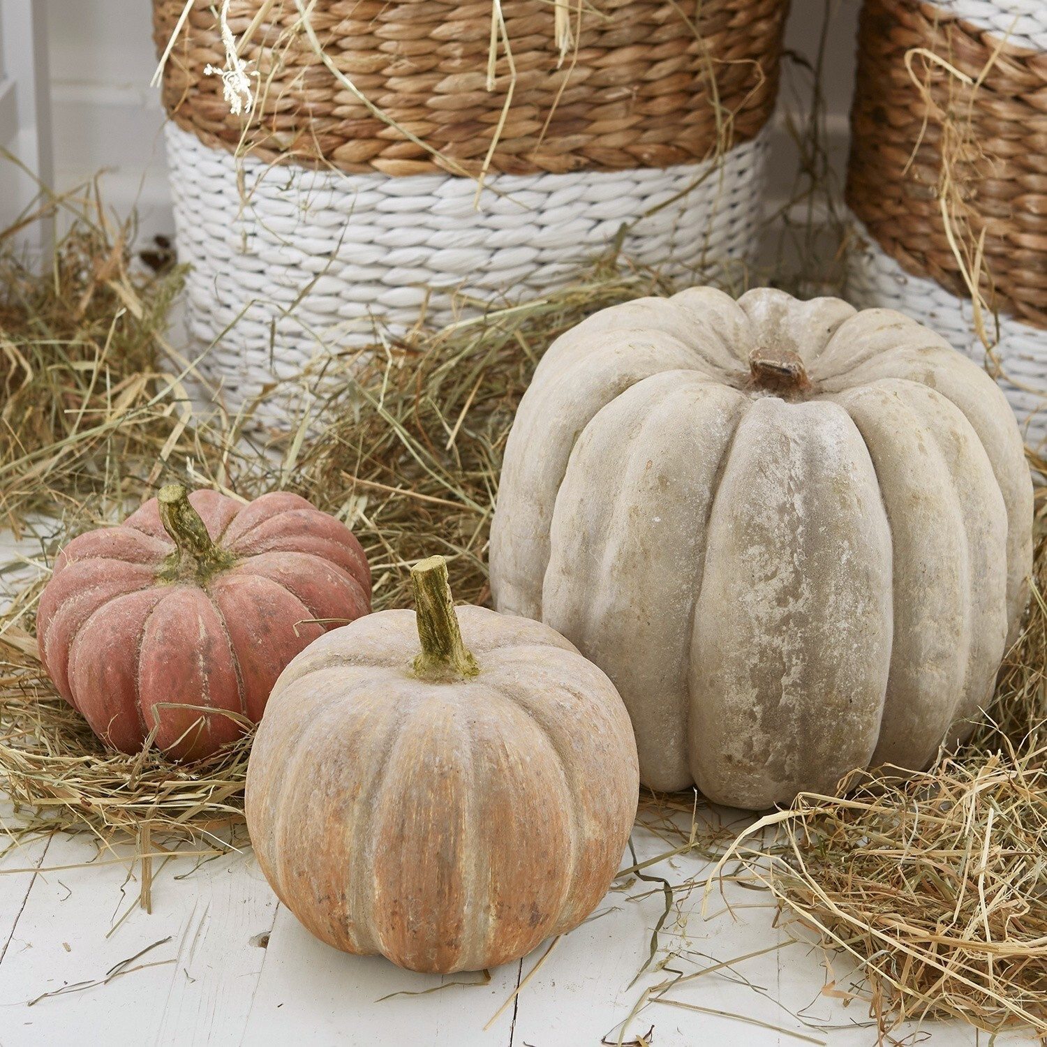 Mirabeau Dekoobjekt Kürbis 3er Set Pumpkin bunt