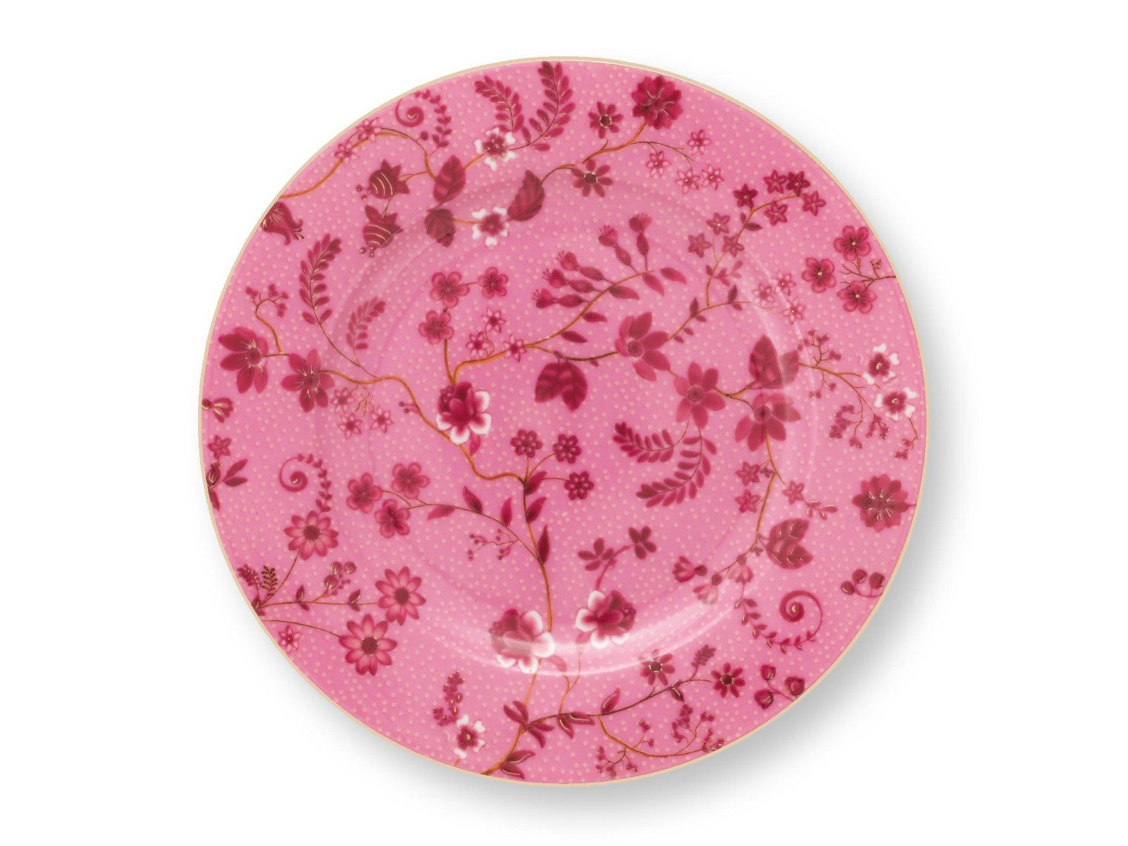 PiP Studio Brotteller Jolie Flowers Pink Brotteller 17cm