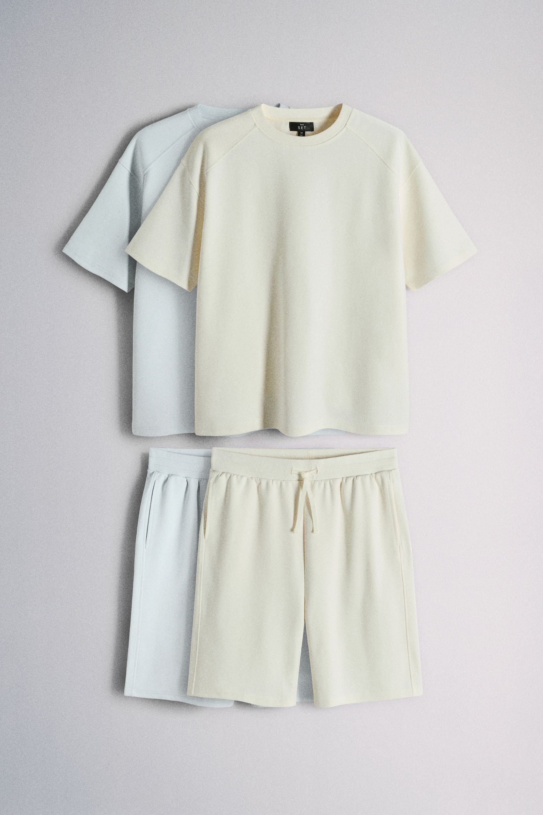 The Set T-Shirt & Shorts The Set Interlock T-Shirt und Shorts, 4er-Set (4-tlg)