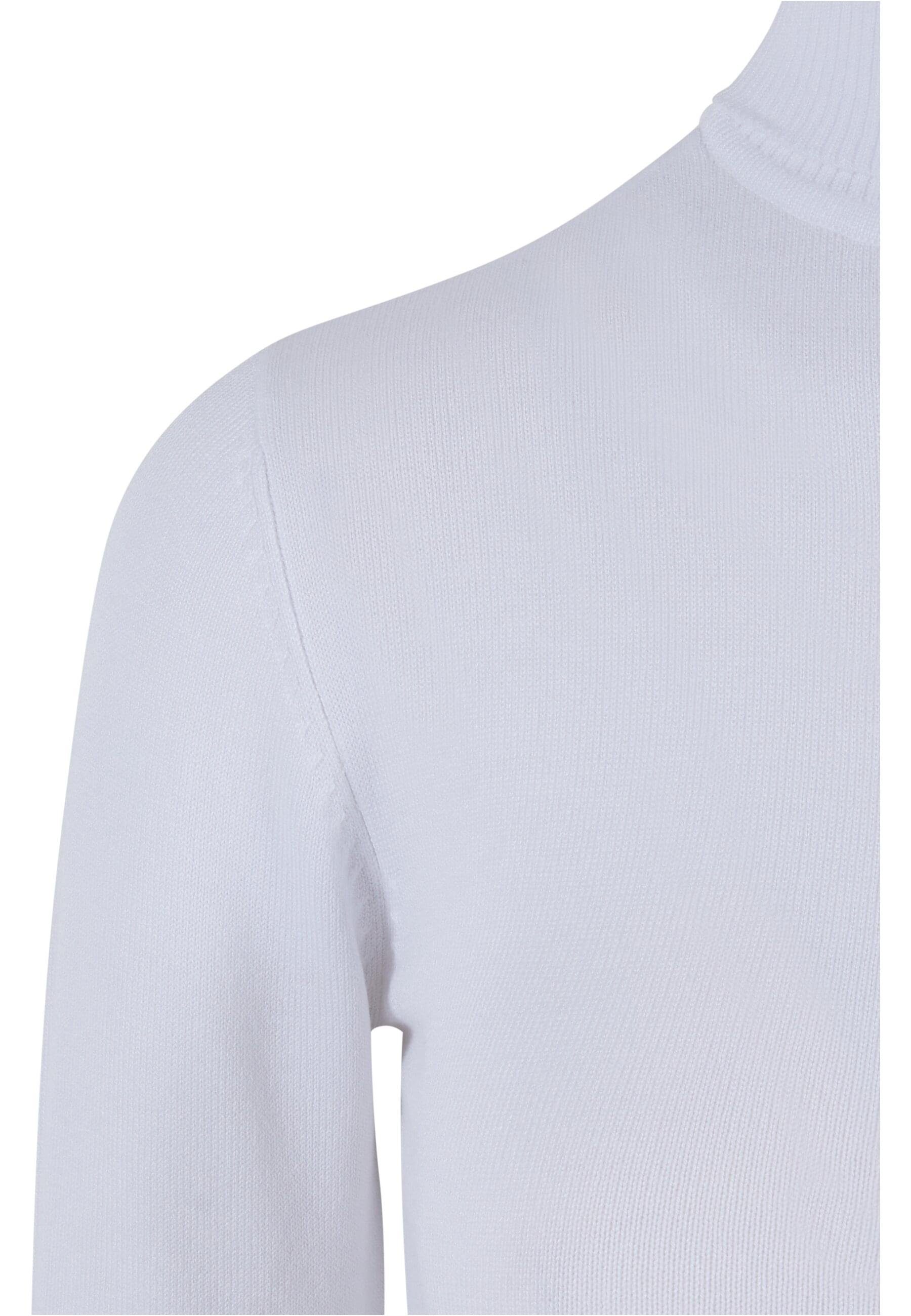 Sweater URBAN Turtleneck Ladies Damen Knitted CLASSICS white (1-tlg) Strickpullover