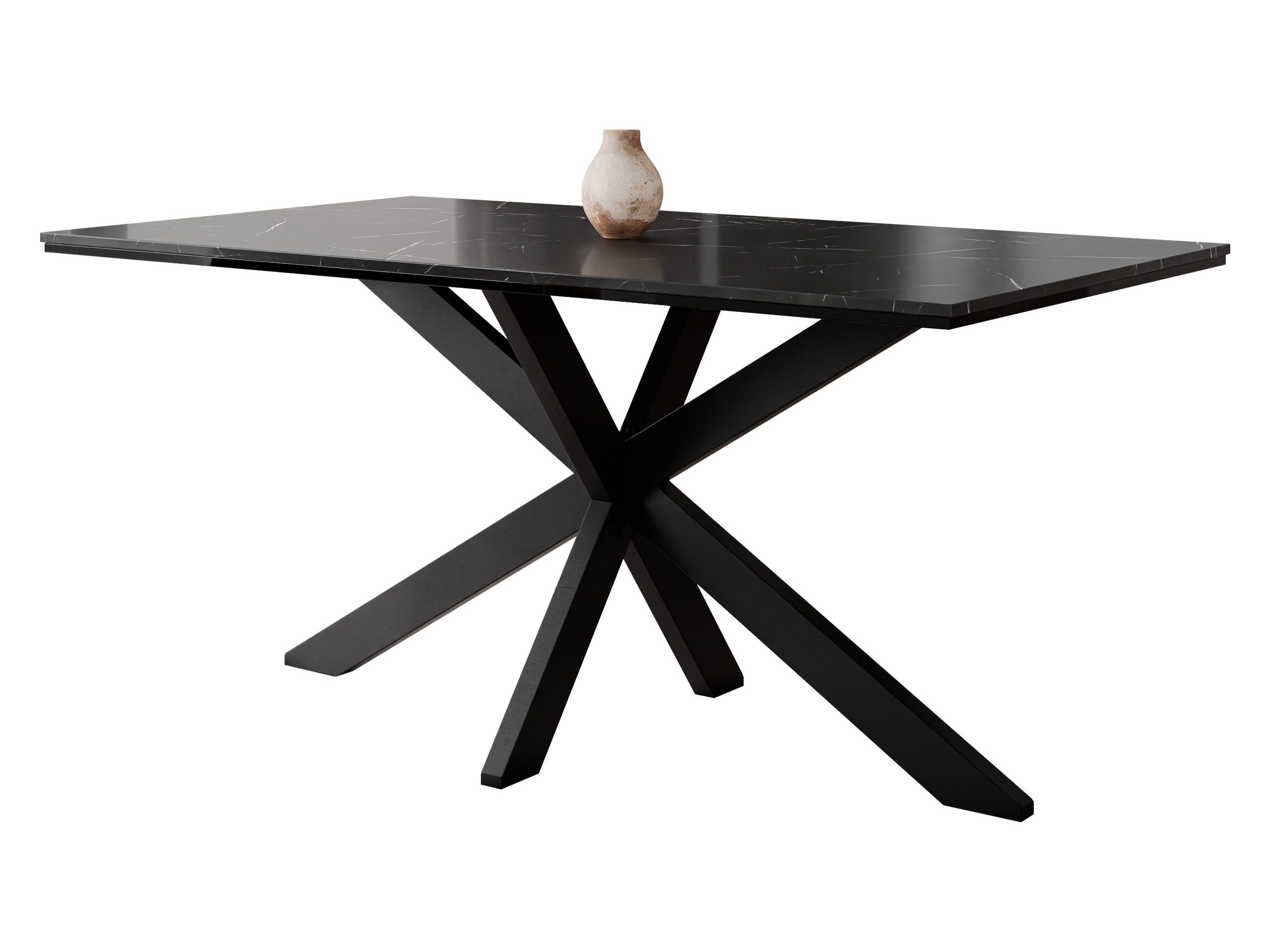 MIRJAN24 Esstisch Wero, Beine aus Metall, 160x90x74 cm