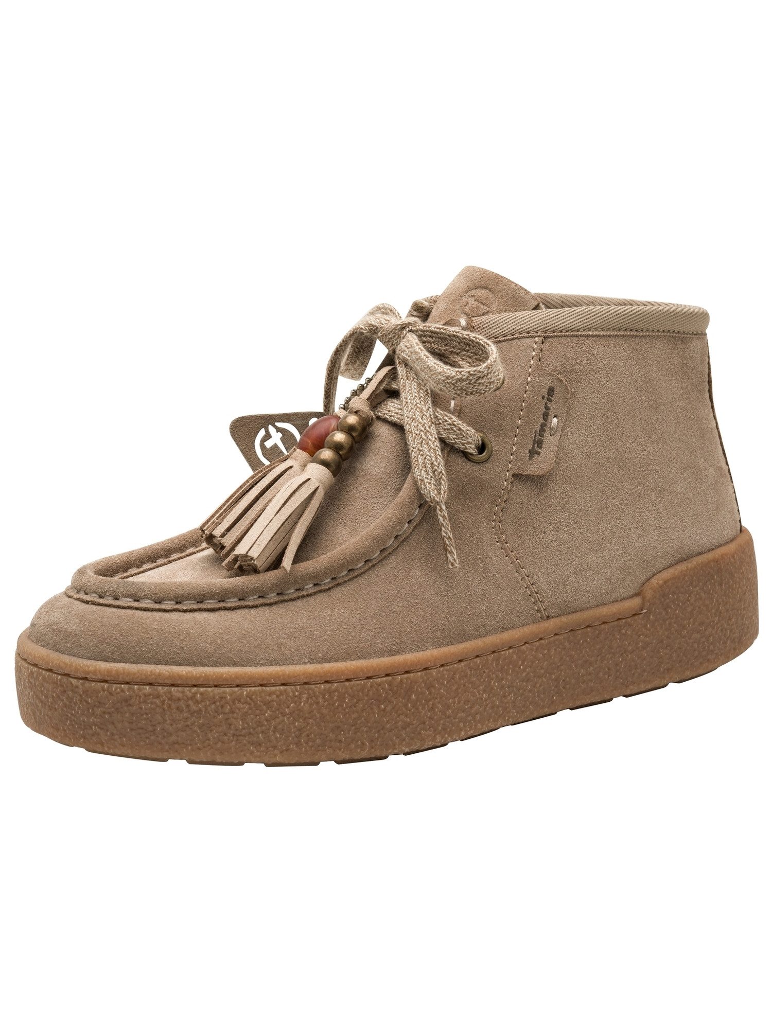 Removable Sock aus Leder kein Absatz 1-25406-47 Wedgesneaker