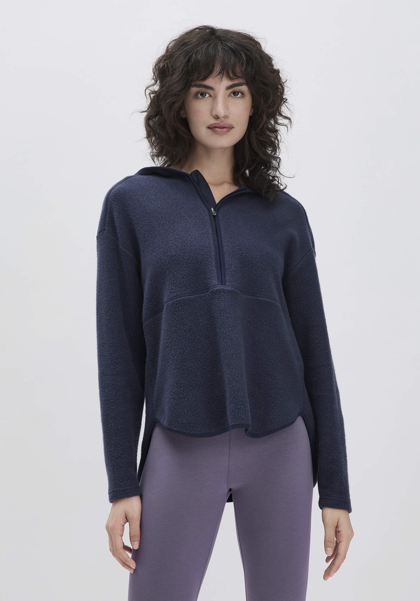 Hessnatur Fleecepullover aus reiner Bio-Baumwolle (1-tlg) günstig online kaufen