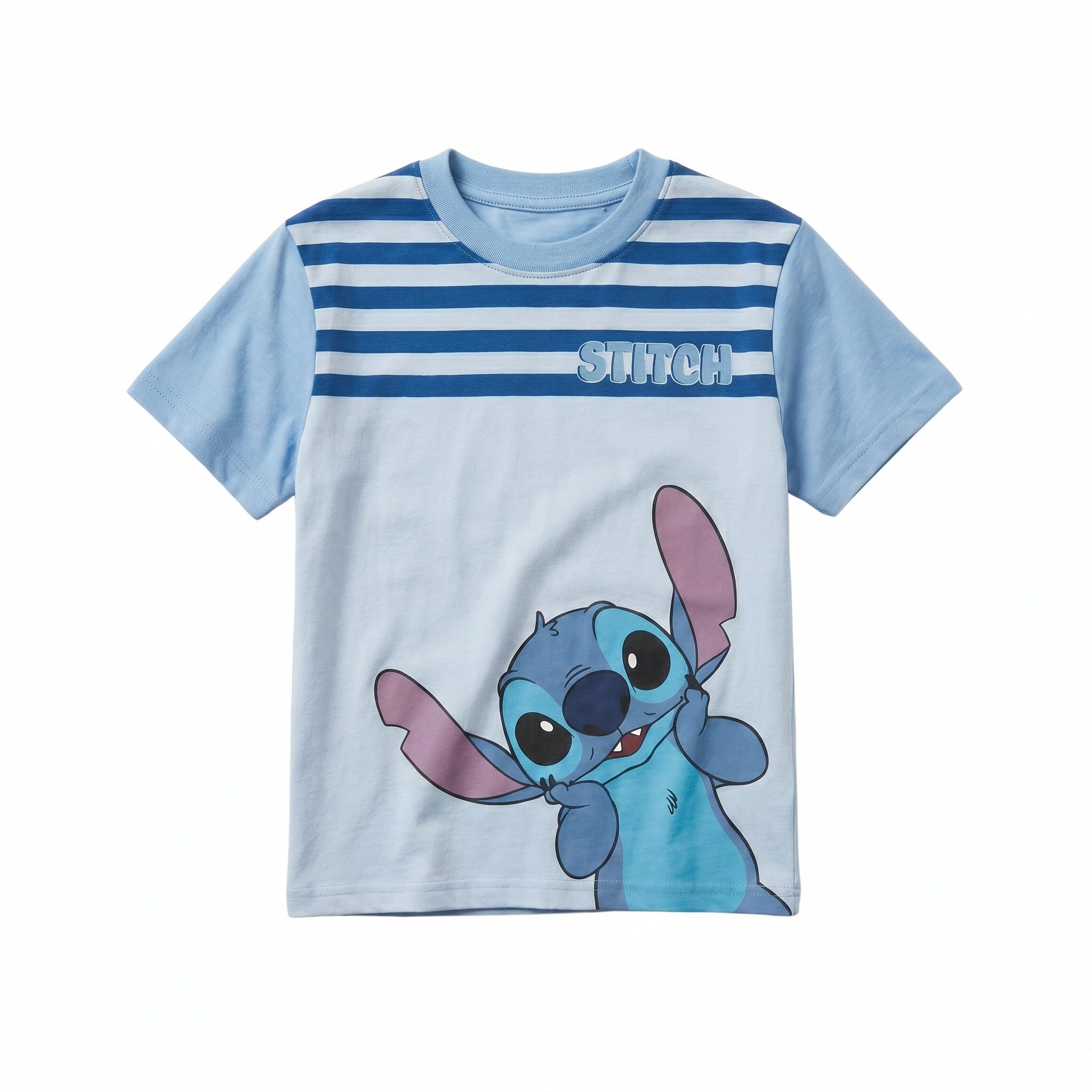 Disney Print-Shirt Disney Lilo und Stitch Kinder kurzarm T-Shirt 100% Baumrolle Gr. 98 bis 128
