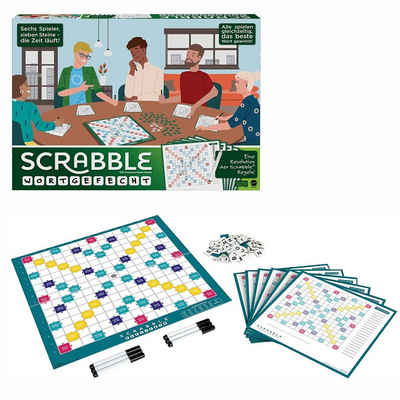 Mattel® Spiel, Spielesammlung Scrabble Wortgefecht Mattel Gesellschaftsspiel Brettspiel