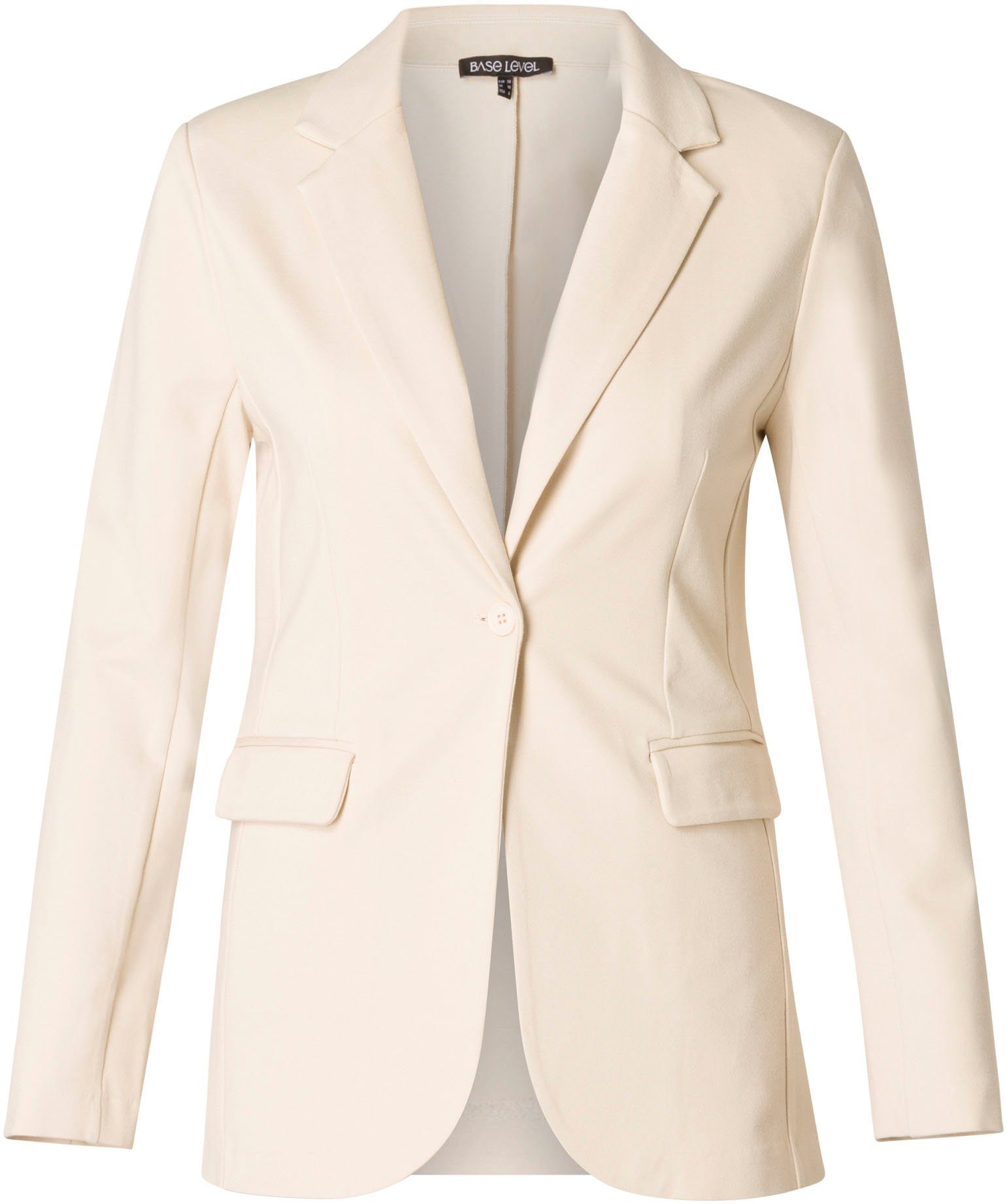 Base Level Jerseyblazer mit V-Ausschnitt und Knopf