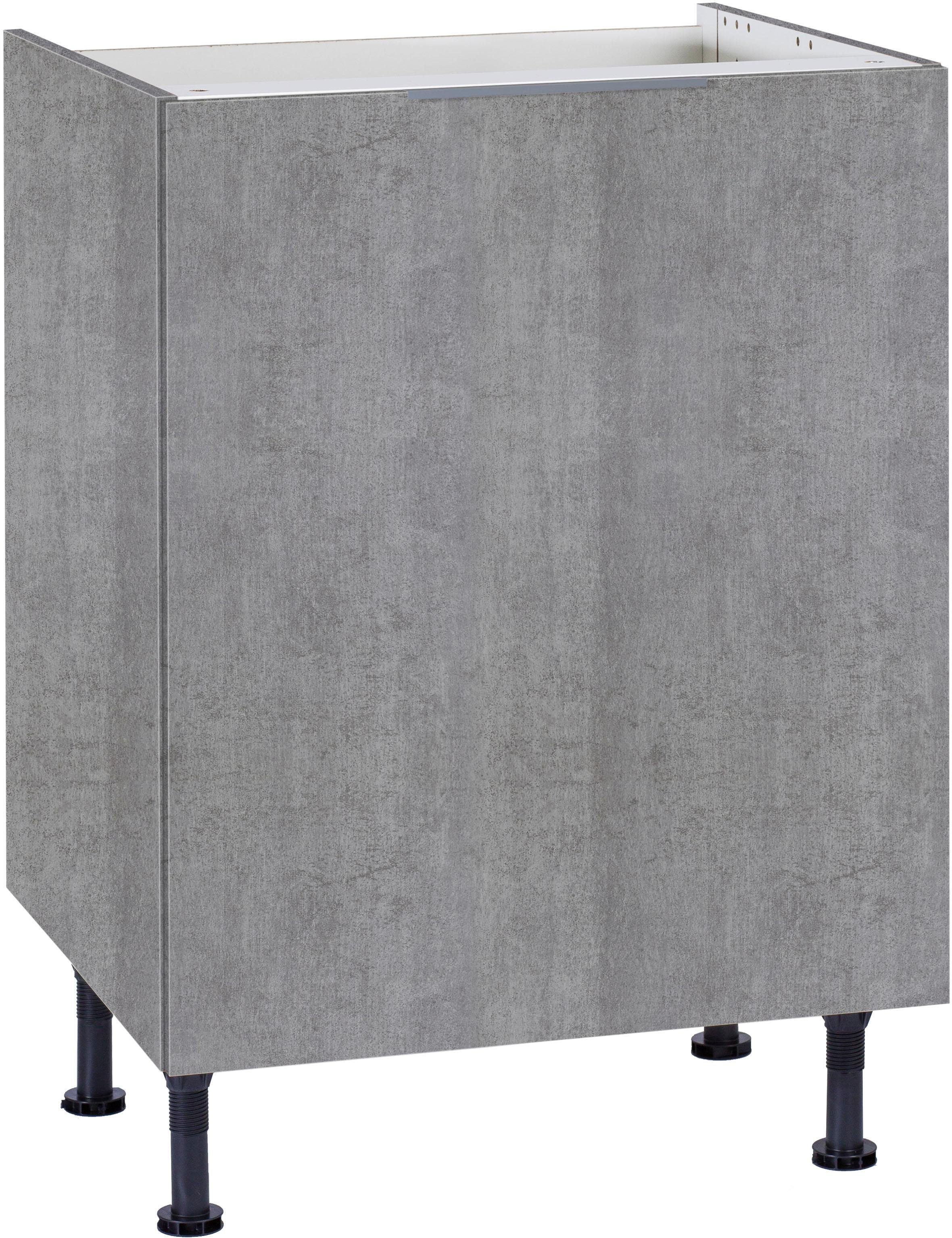 OPTIFIT Spülenschrank Tara, Breite 60 cm betonfarben | betonfarben