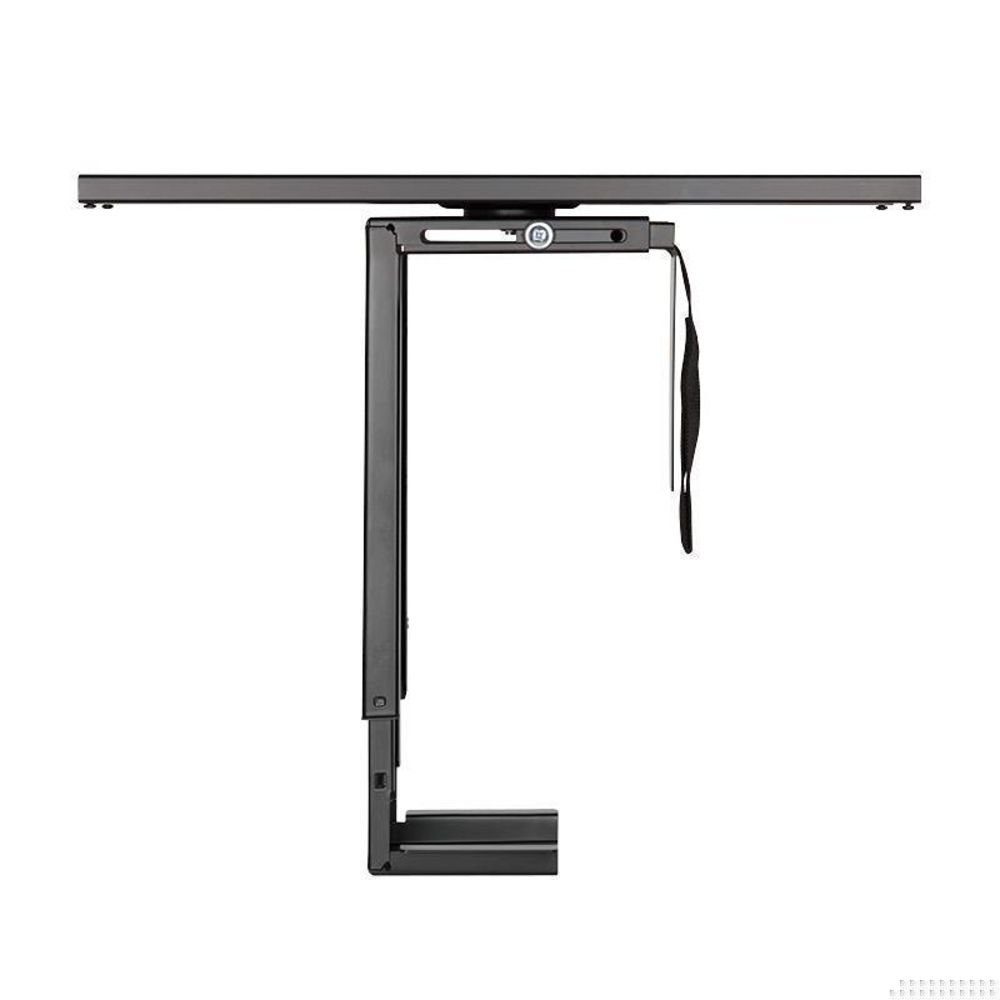 Halterung EO0031 Untertisch PC-Halterung, (drehbar 360°, ausziehbar, Schnellverschluss, max. 10 kg, Computerhalterung, Halter, Schwarz)