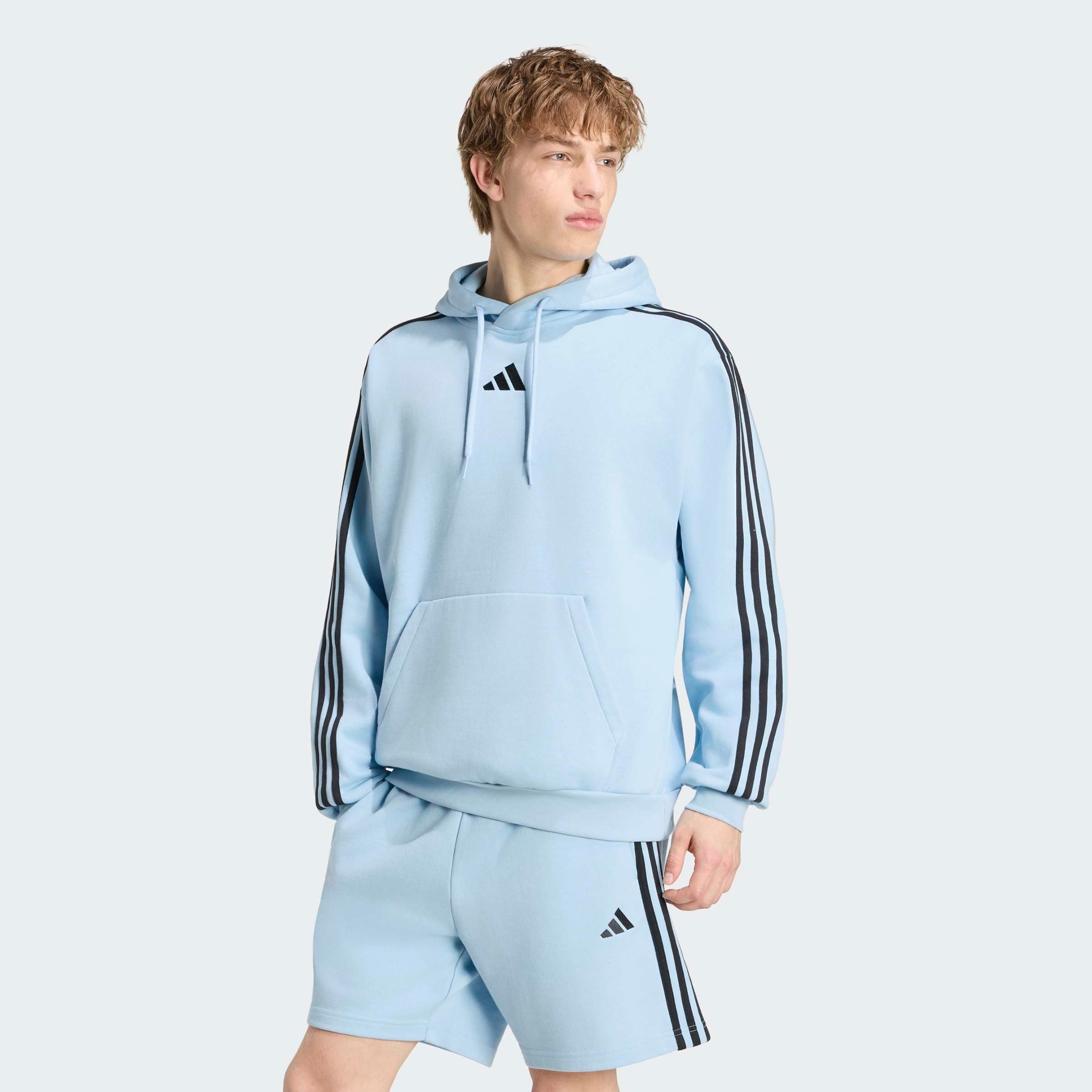 adidas Sportswear Kapuzensweatshirt ESSENTIALS 3-STREIFEN FLEECE-HOODIE