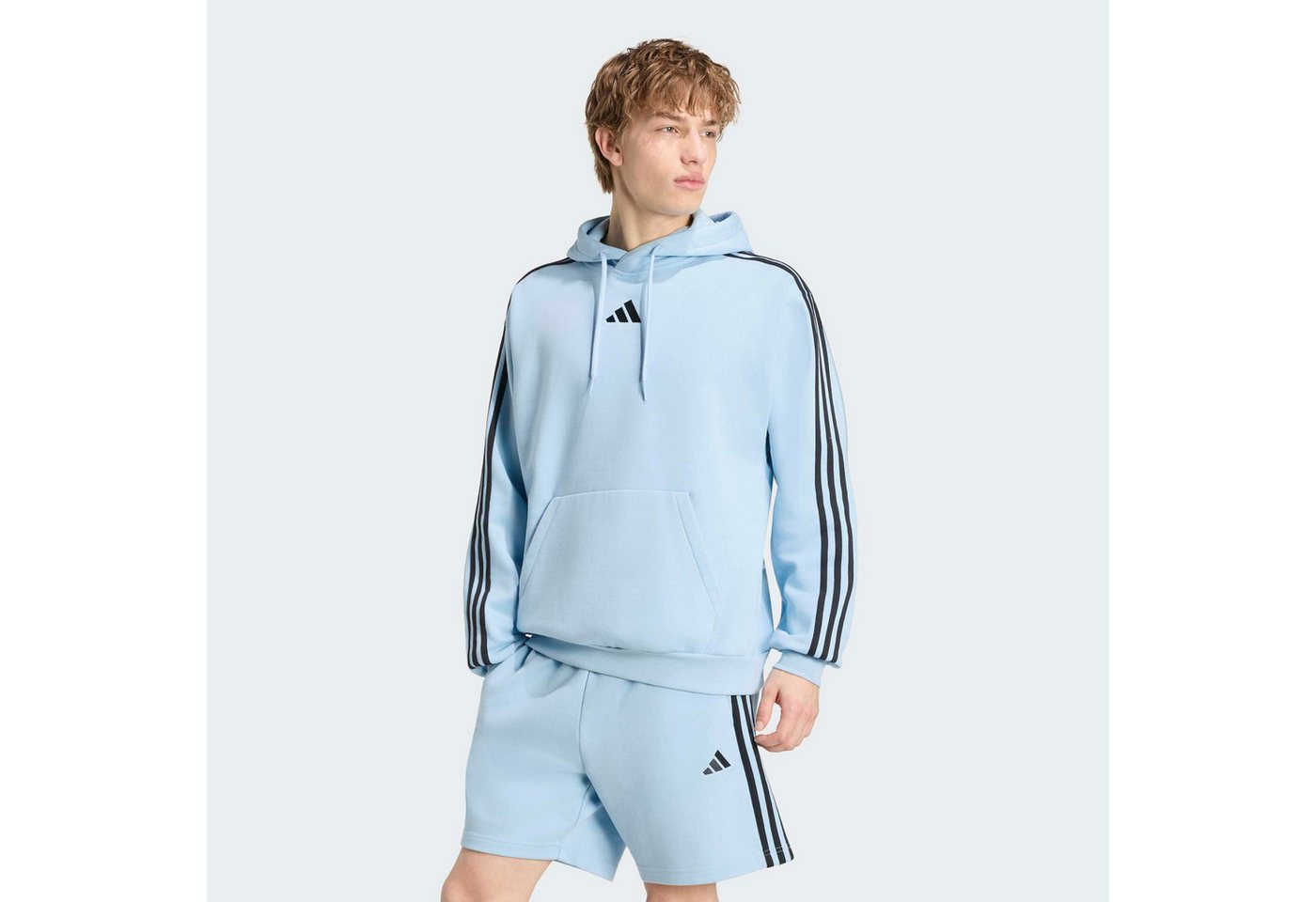 adidas Sportswear Kapuzensweatshirt ESSENTIALS 3-STREIFEN FLEECE HOODIE