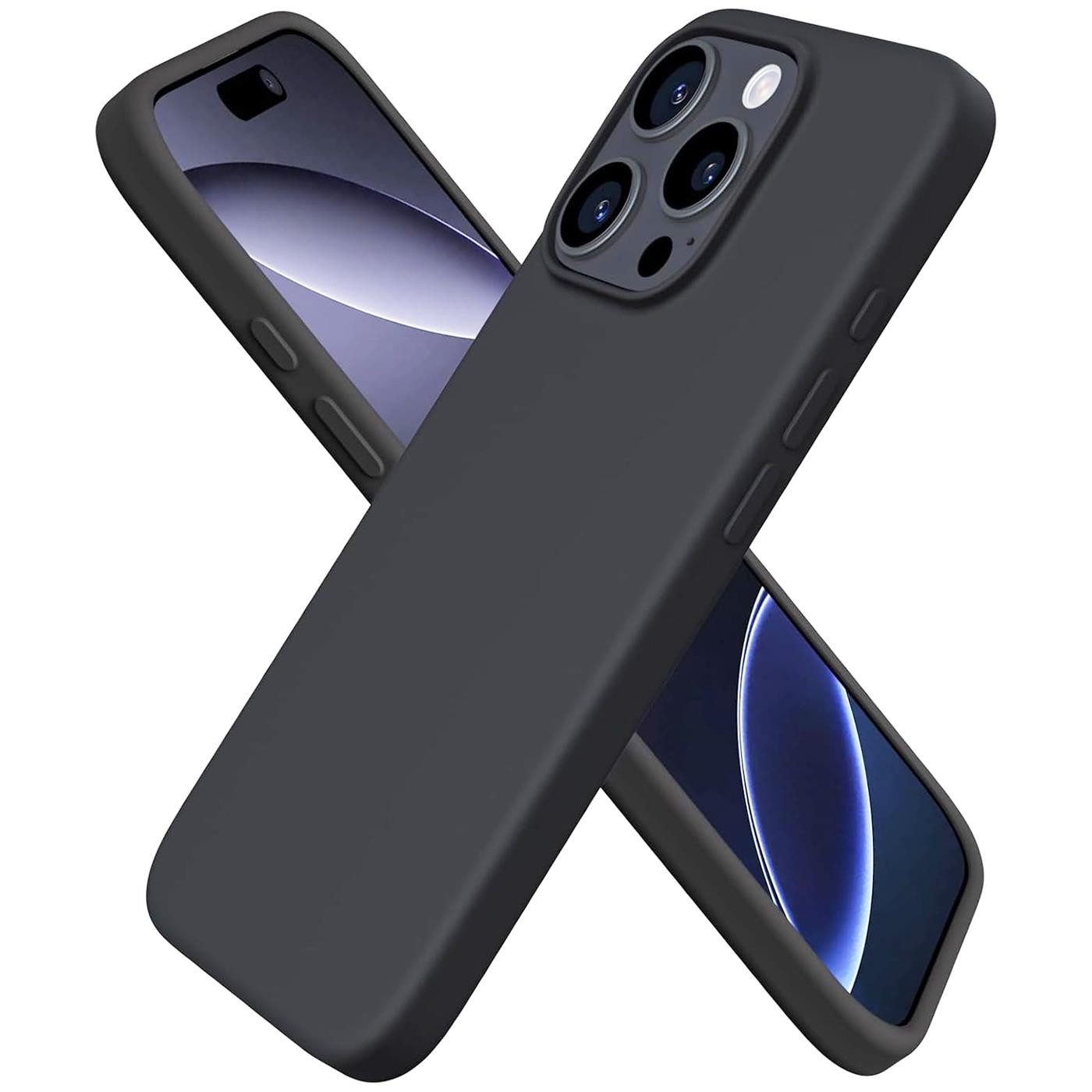 CoolGadget Handyhülle Silikon Colour Series Slim Case für Apple iPhone 16 Pro Max 6,9 Zoll, Hülle weich Handy Cover für iPhone 16 Pro Max Schutzhülle Innenfleece