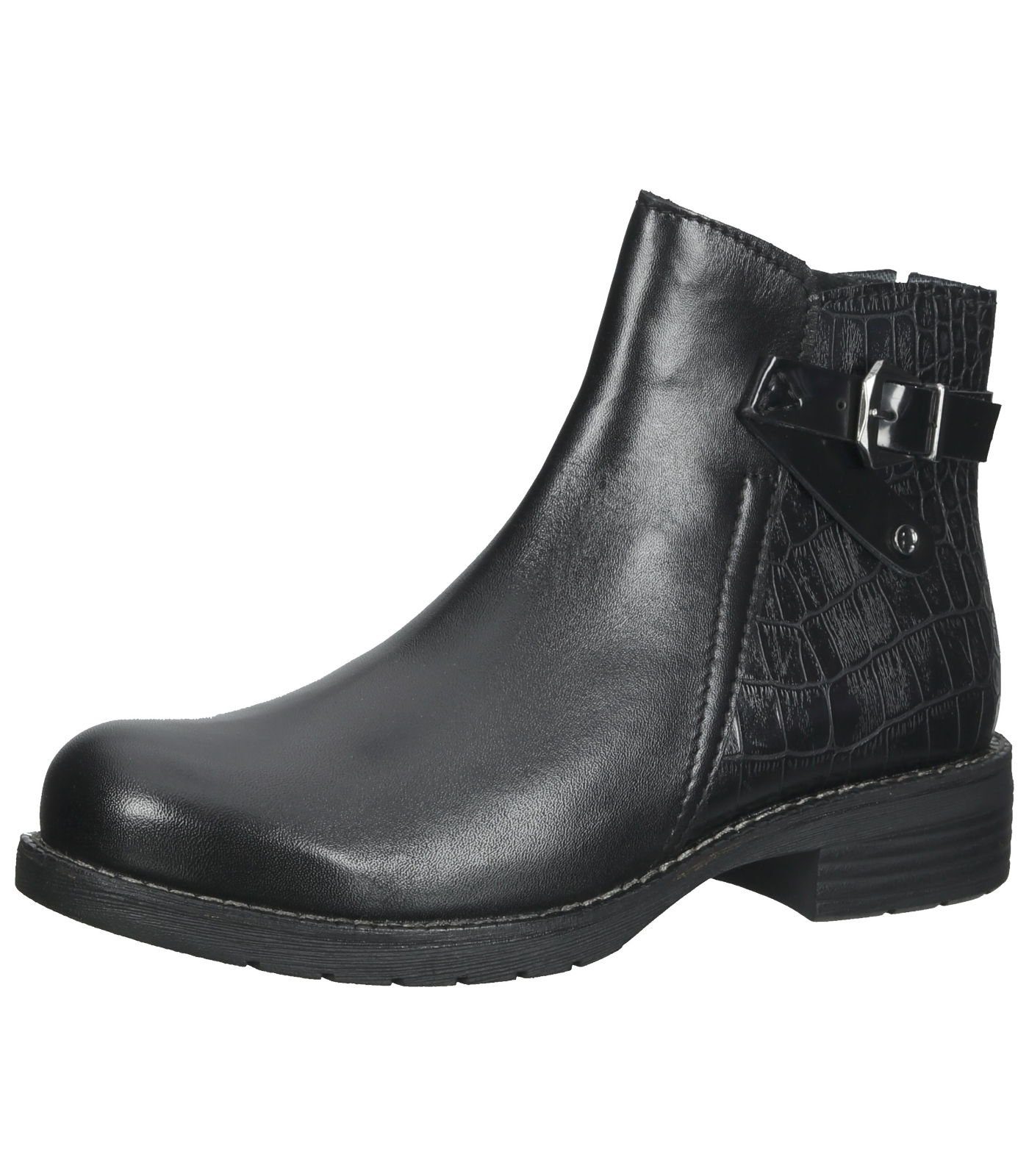 MARCO TOZZI Damen Stiefeletten Aus Leder Mit Absatz Und Reißverschluss – Elegant & Bequem