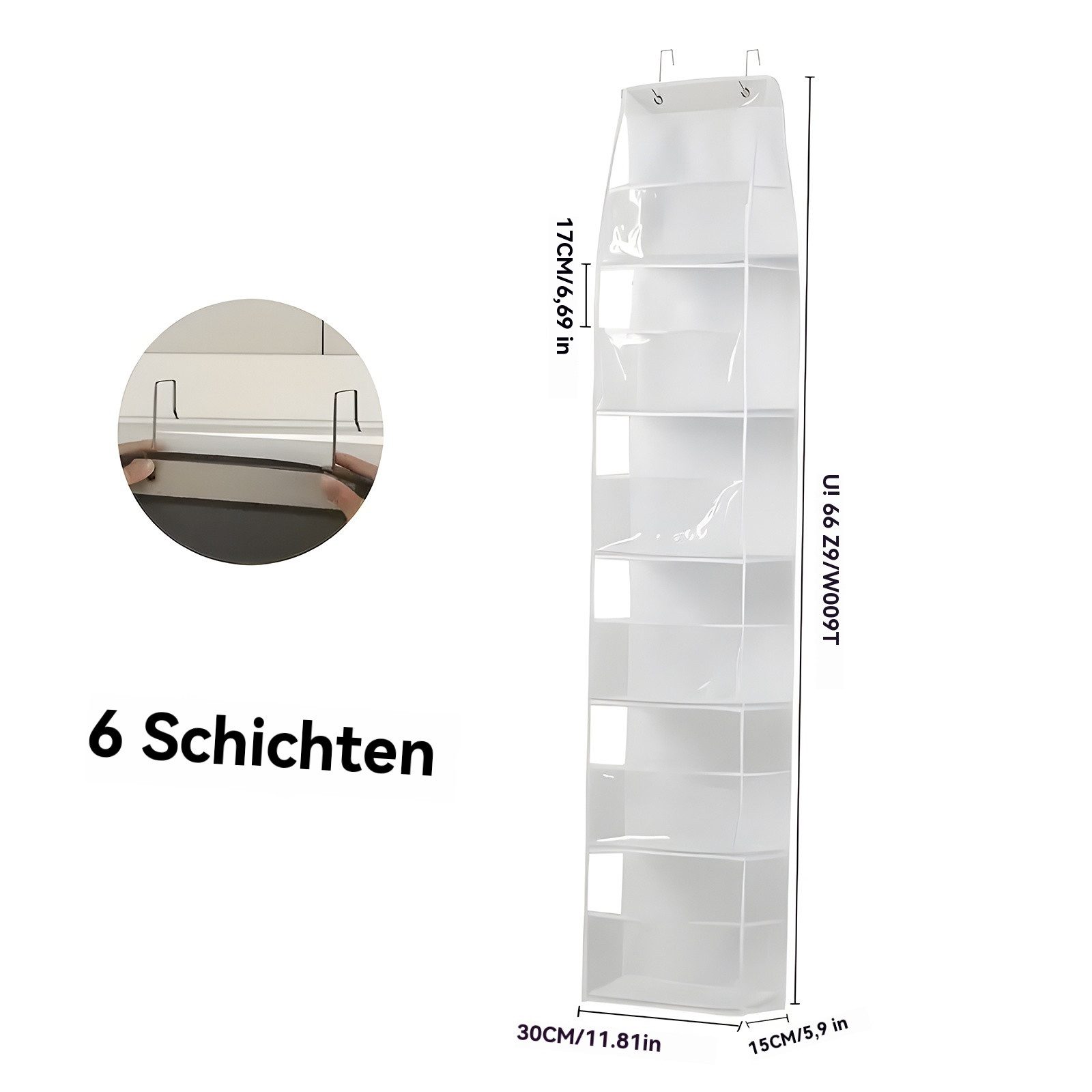 PODOFO Hängeregal Handtaschen Organizer Hängend, 6-Taschen günstig online kaufen