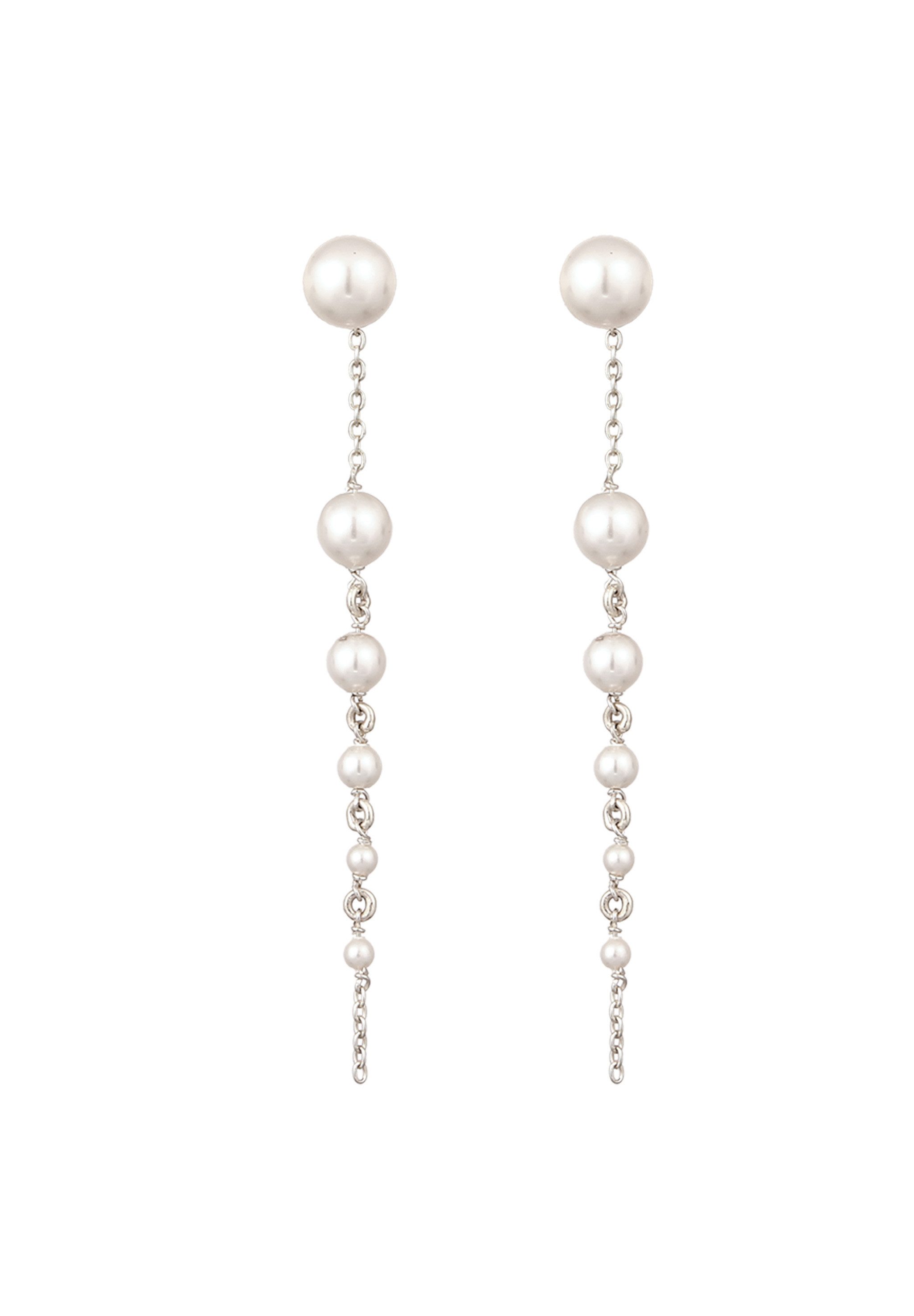 Elli Perlenohrringe Ohrhänger mit Perlen von Swarovski® 925 Sterling Silber