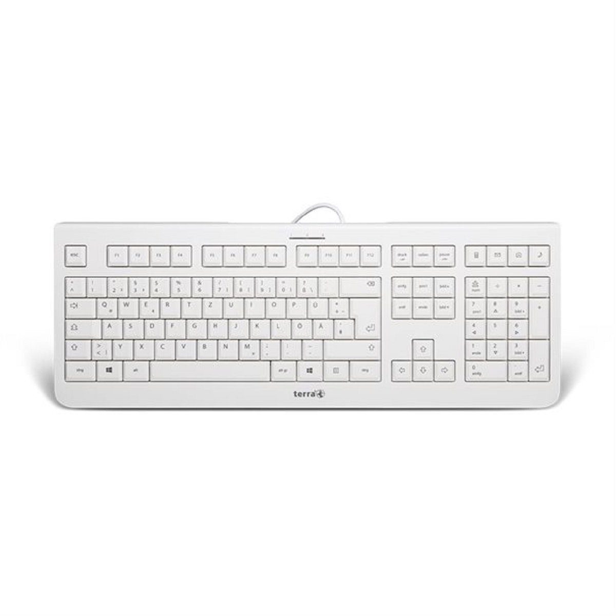 TERRA TERRA Keyboard 1000 Corded [DE] USB pale grey USB-Tastatur