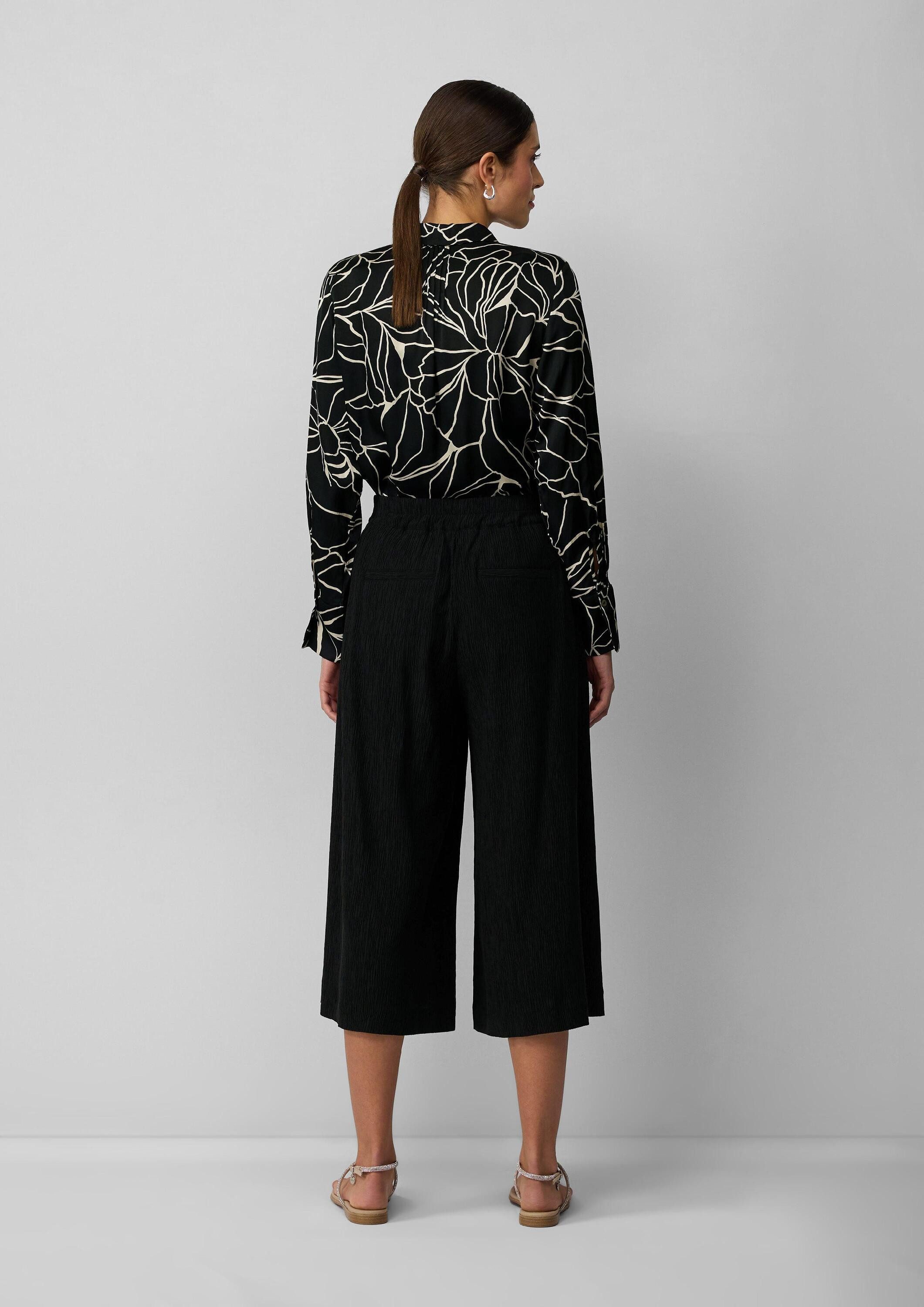 s.Oliver Culotte Hose Hosenrock im Crinkle-Look mit Elastikeinsatz