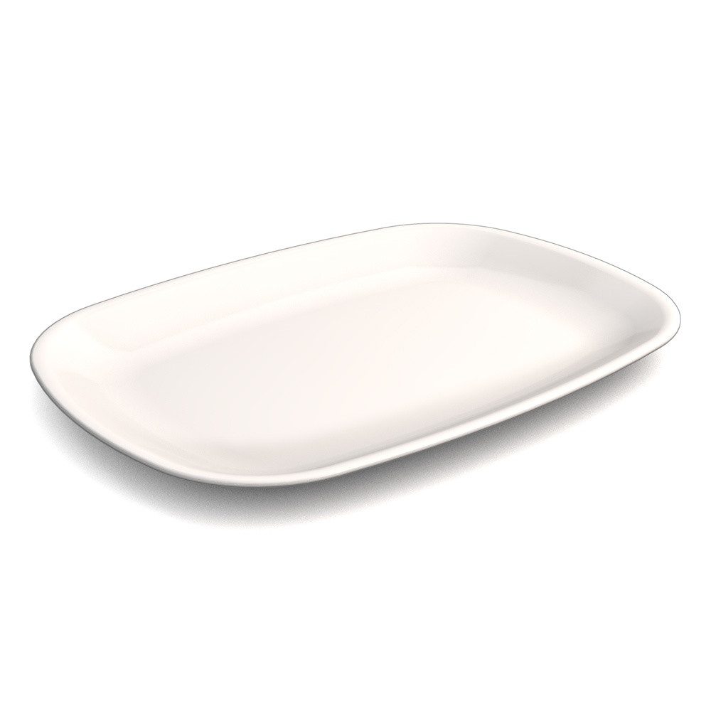 Ornamin Servierplatte Gourmetplatte, Melamin, Leichte Servierplatte l bruchstabil l für Grillgut - Käse - Fisch