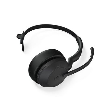 Jabra Evolve2 55 MS Kopfhörer (Active Noise Cancelling (ANC), Bluetooth, monaural USB-A)
