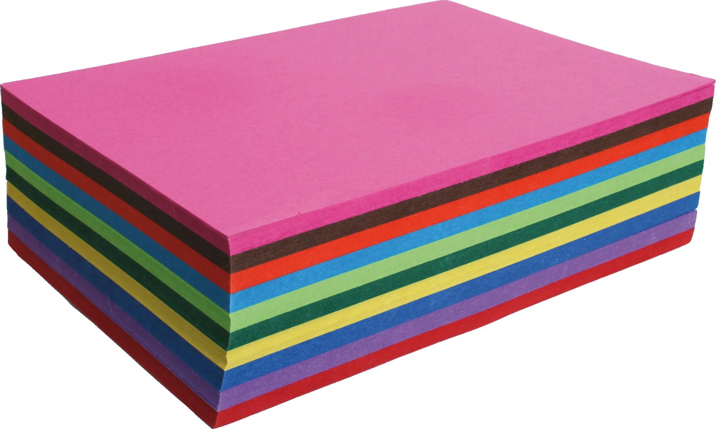 CLAIREFONTAINE Fotopapier Fotokarton, Packung mit 100 Bogen A4 120g - Sortierung 455201C, Bastel für Schule