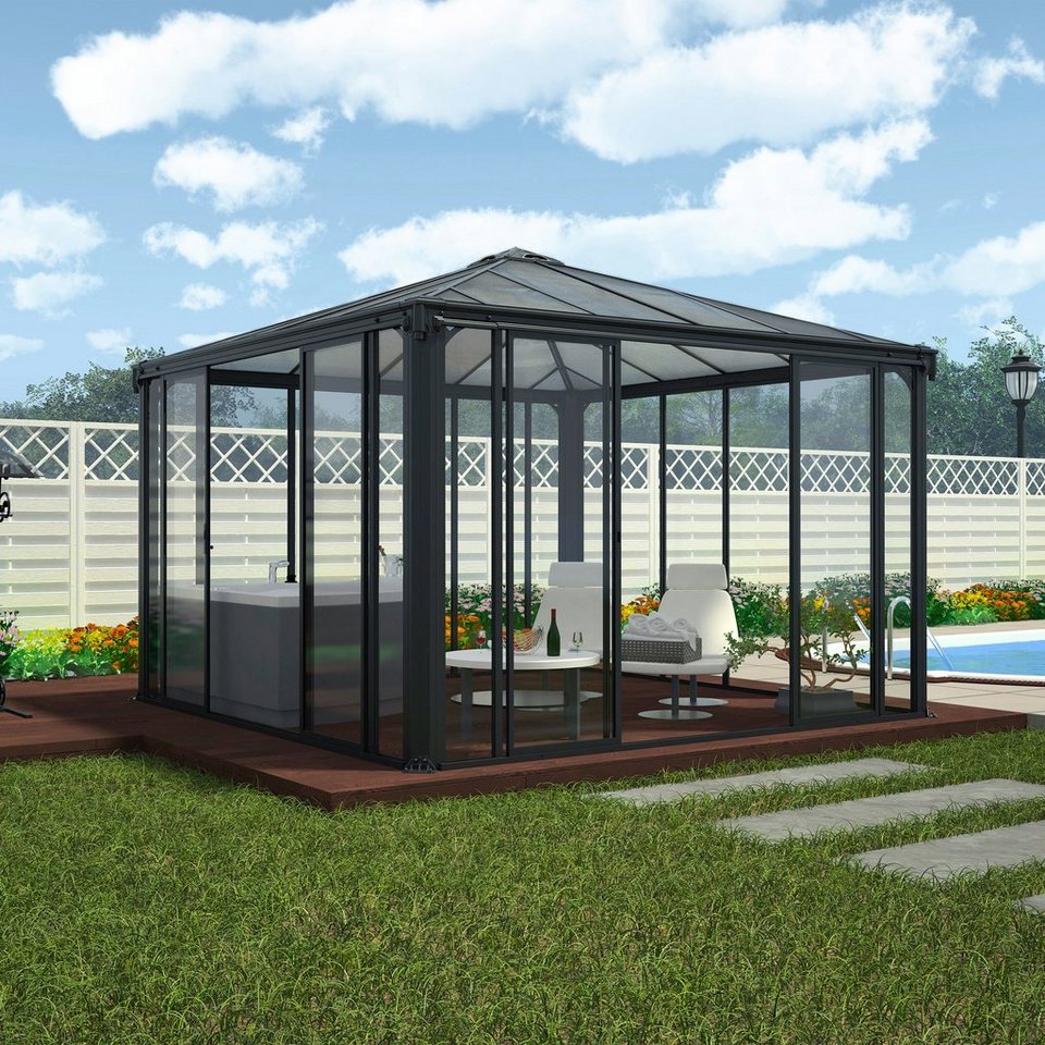 Palram – Canopia Pavillon »Ledro 3600«, mit 4 Seitenteilen, (Set), BxT: 360×360 cm
