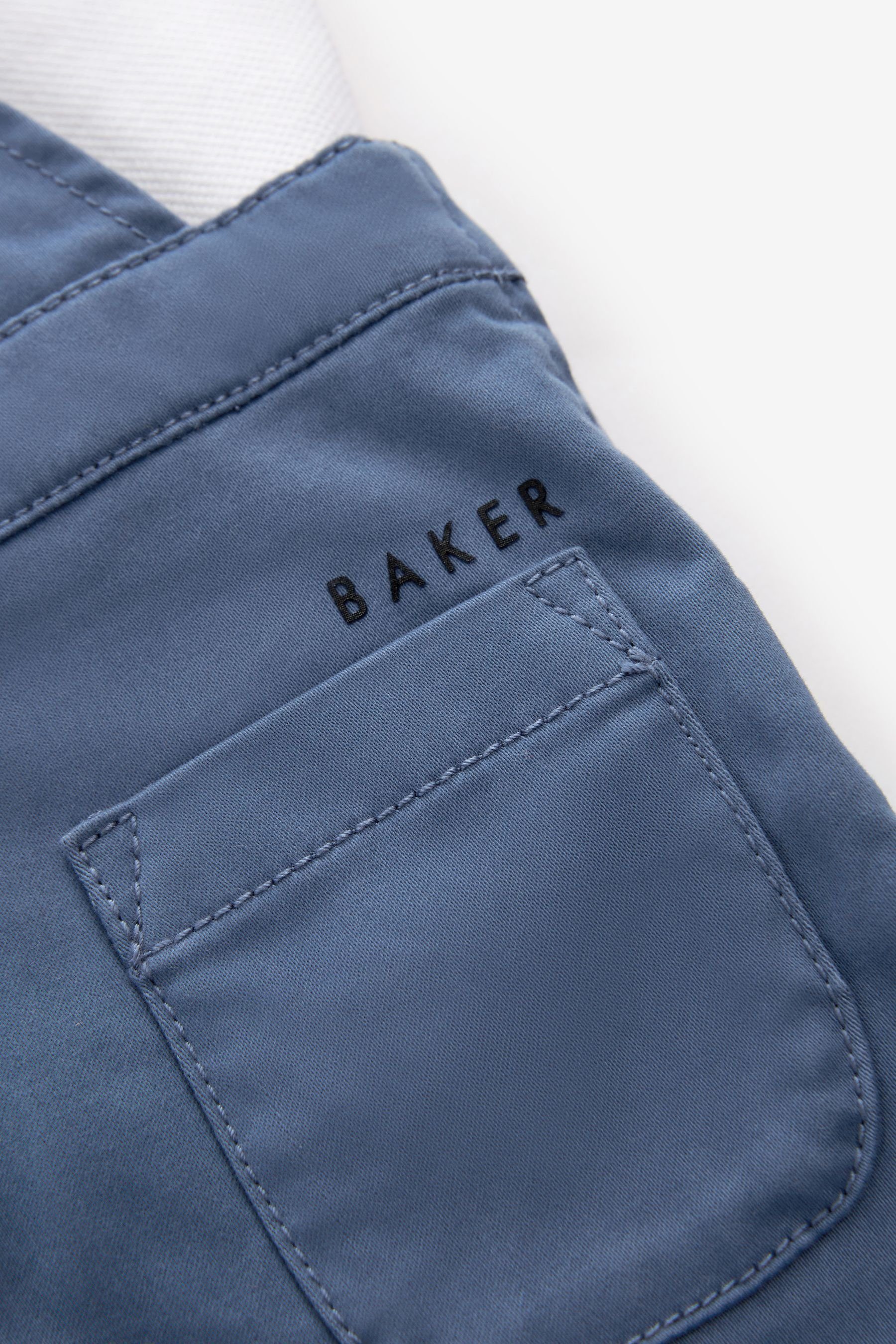 im Ted und & Ted Latzhose Blue Set Hose Baker by Baker (2-tlg) Poloshirt Baker Shirt by Baker