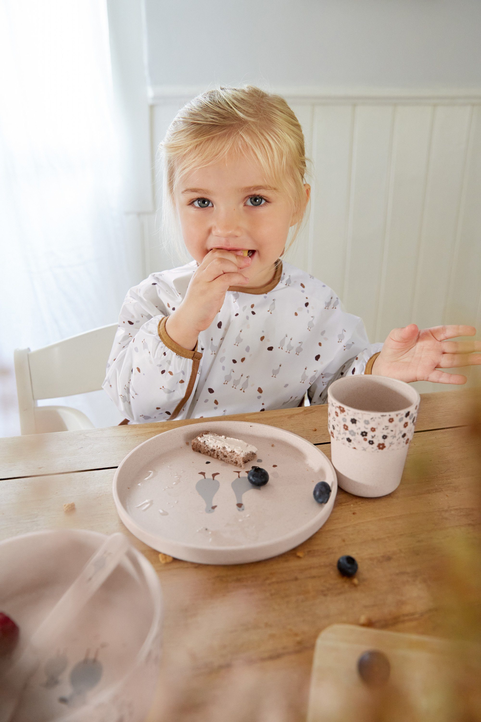 mit Tiny Goose, 2-St), langärmelig, (Set, Lätzchen LÄSSIG PETA-approved Auffangschutz; Farmer, vegan integriertem